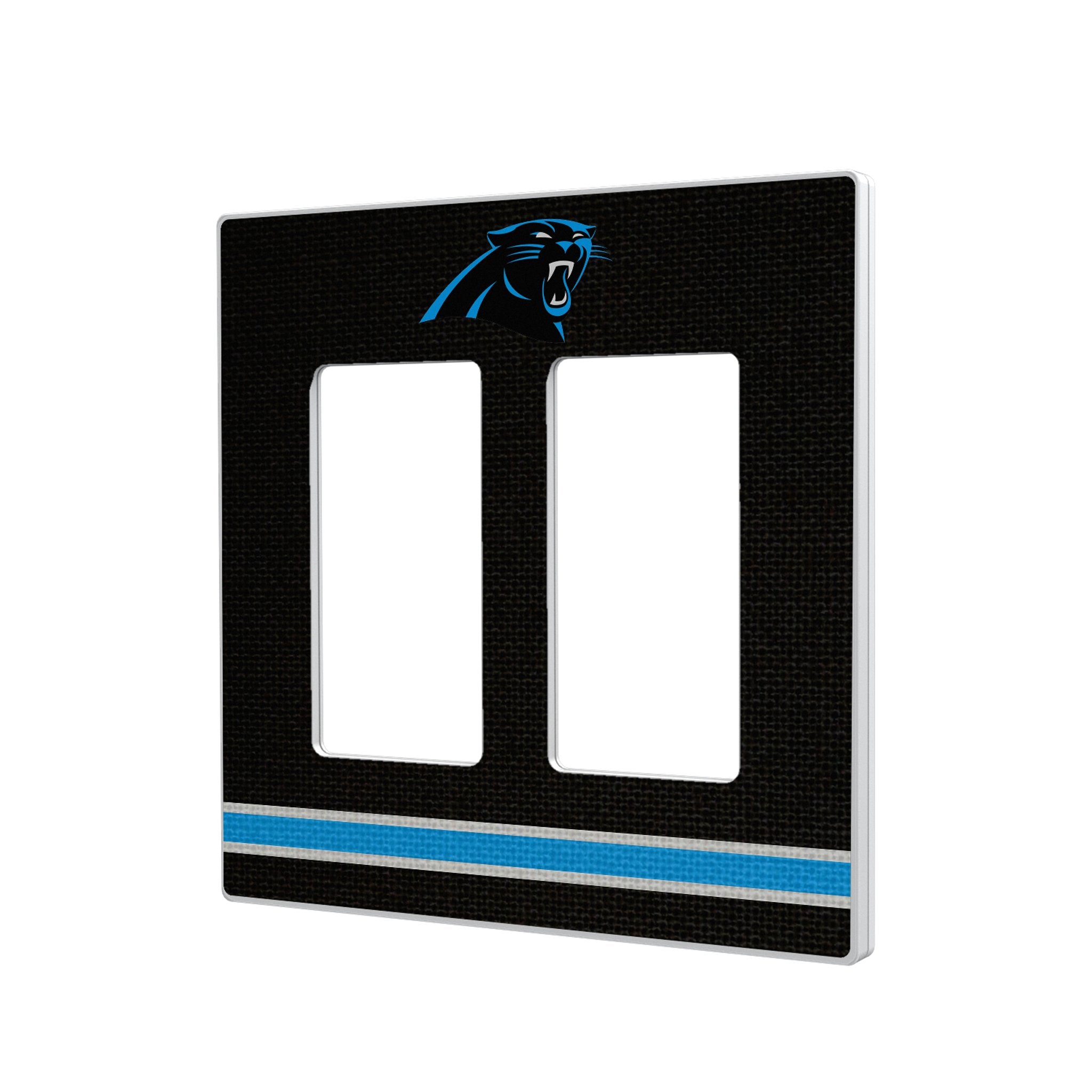Carolina Panthers Stripe Hidden-Screw Light Switch Plate 4