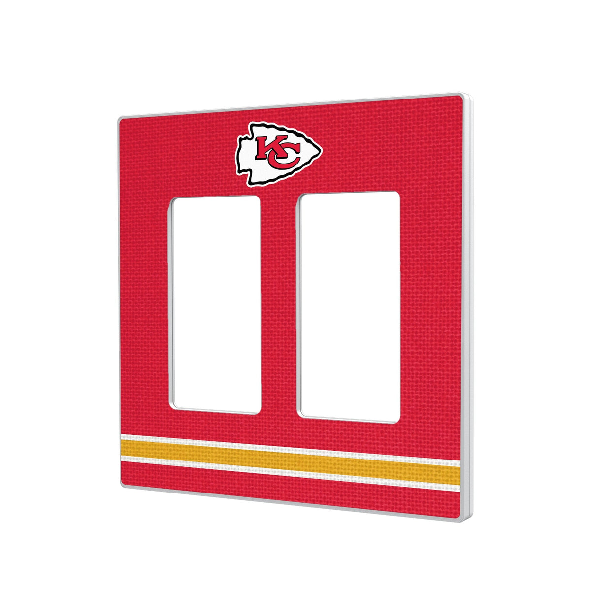 Kansas City Chiefs Stripe Hidden-Screw Light Switch Plate 4