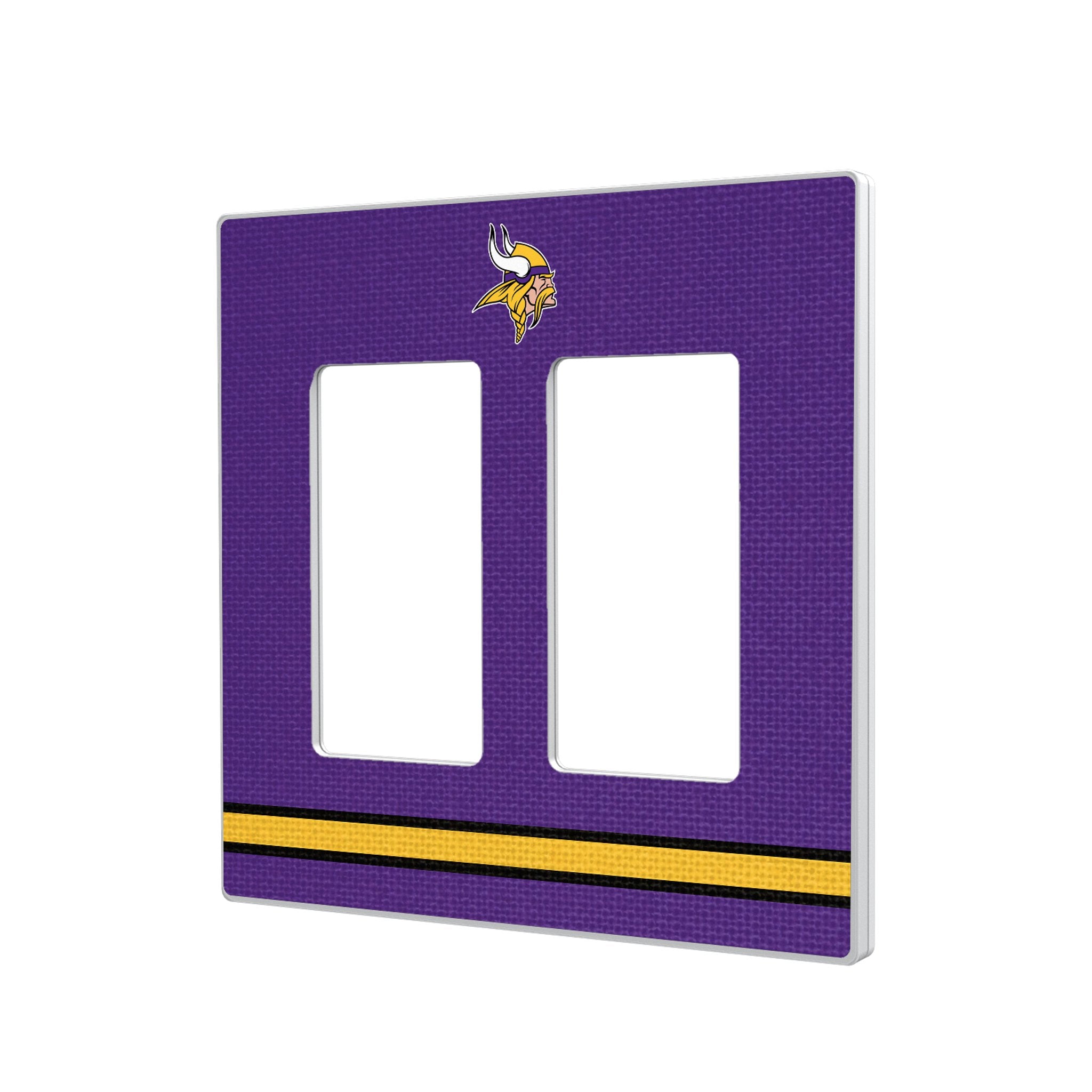 Minnesota Vikings Stripe Hidden-Screw Light Switch Plate 4