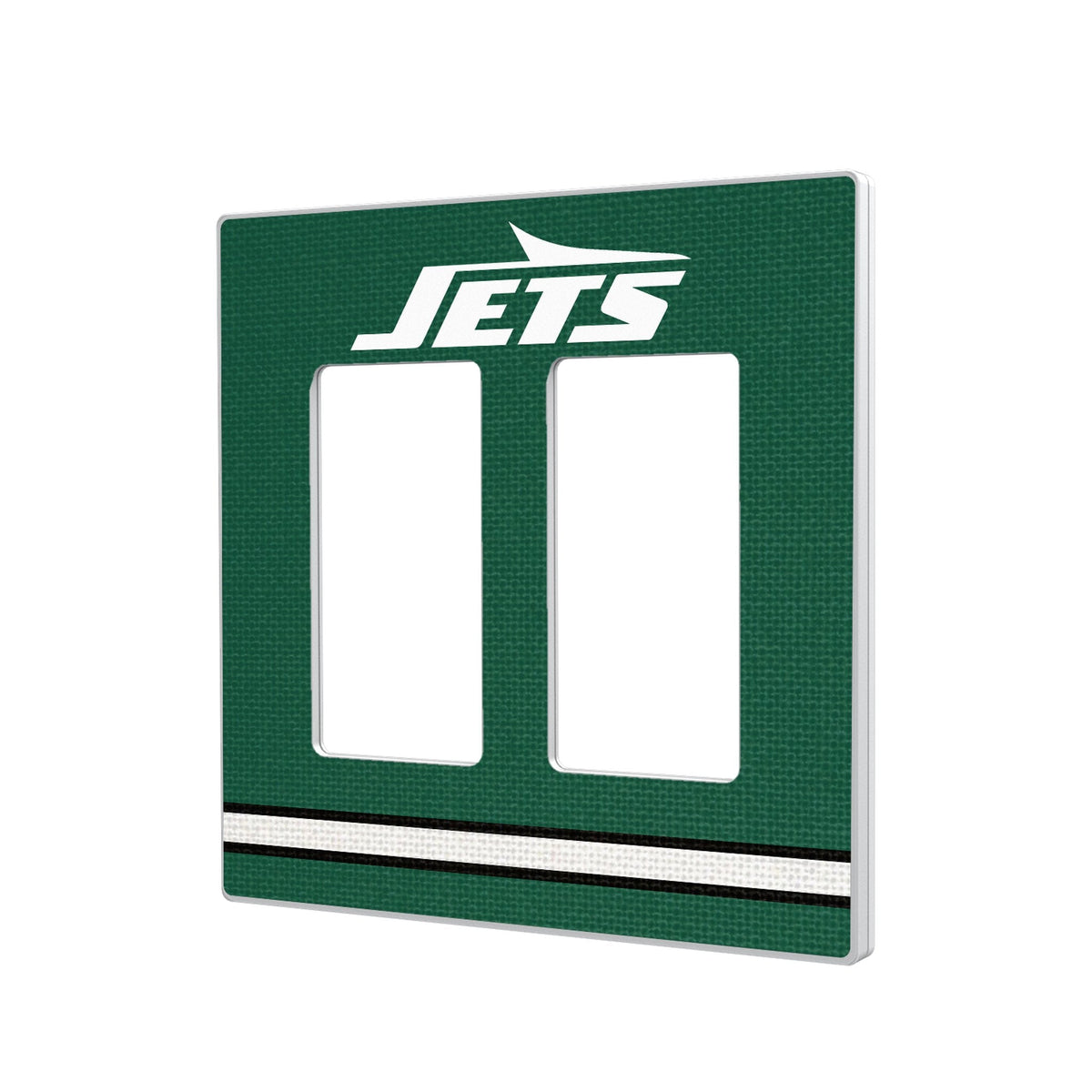 New York Jets Stripe Hidden-Screw Light Switch Plate 4