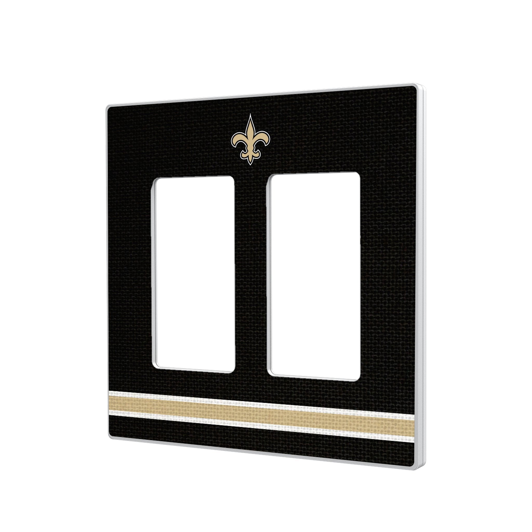 New Orleans Saints Stripe Hidden-Screw Light Switch Plate 4