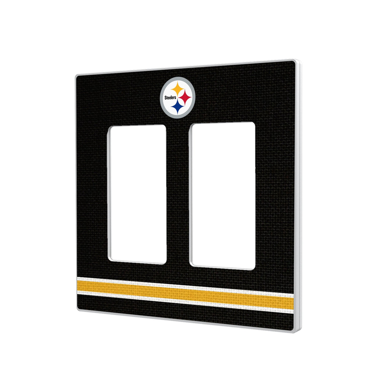 Pittsburgh Steelers Stripe Hidden-Screw Light Switch Plate 4