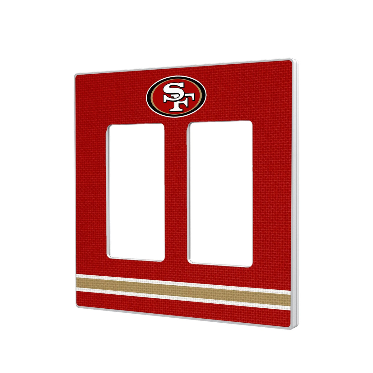 San Francisco 49ers Stripe Hidden-Screw Light Switch Plate 4