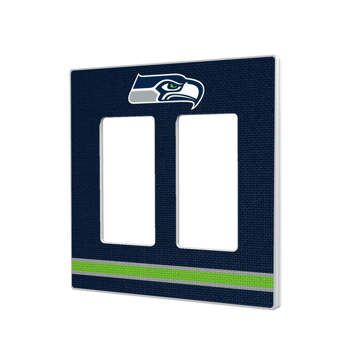 Seattle Seahawks Stripe Hidden-Screw Light Switch Plate 4