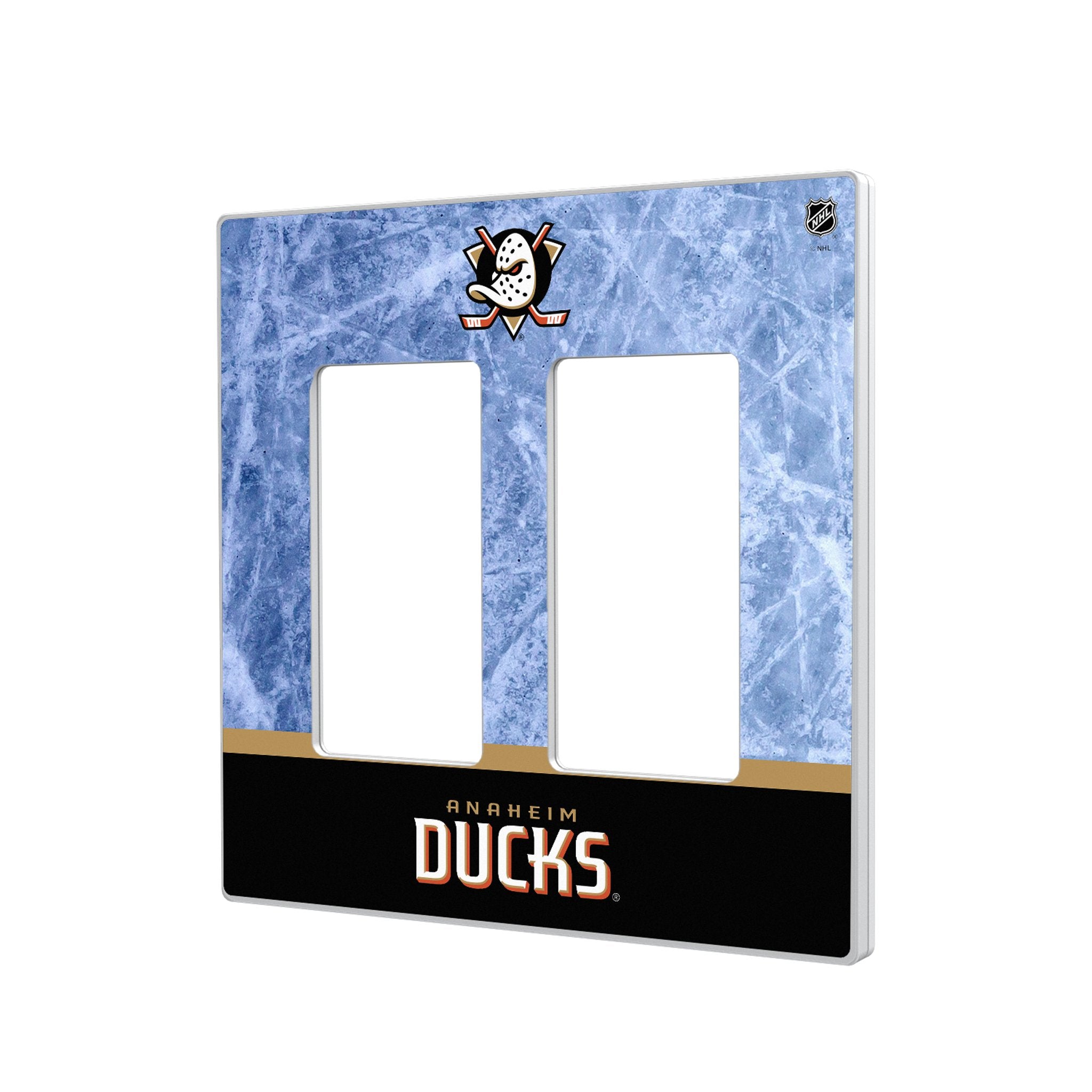 Anaheim Ducks Ice Wordmark Hidden-Screw Light Switch Plate 4