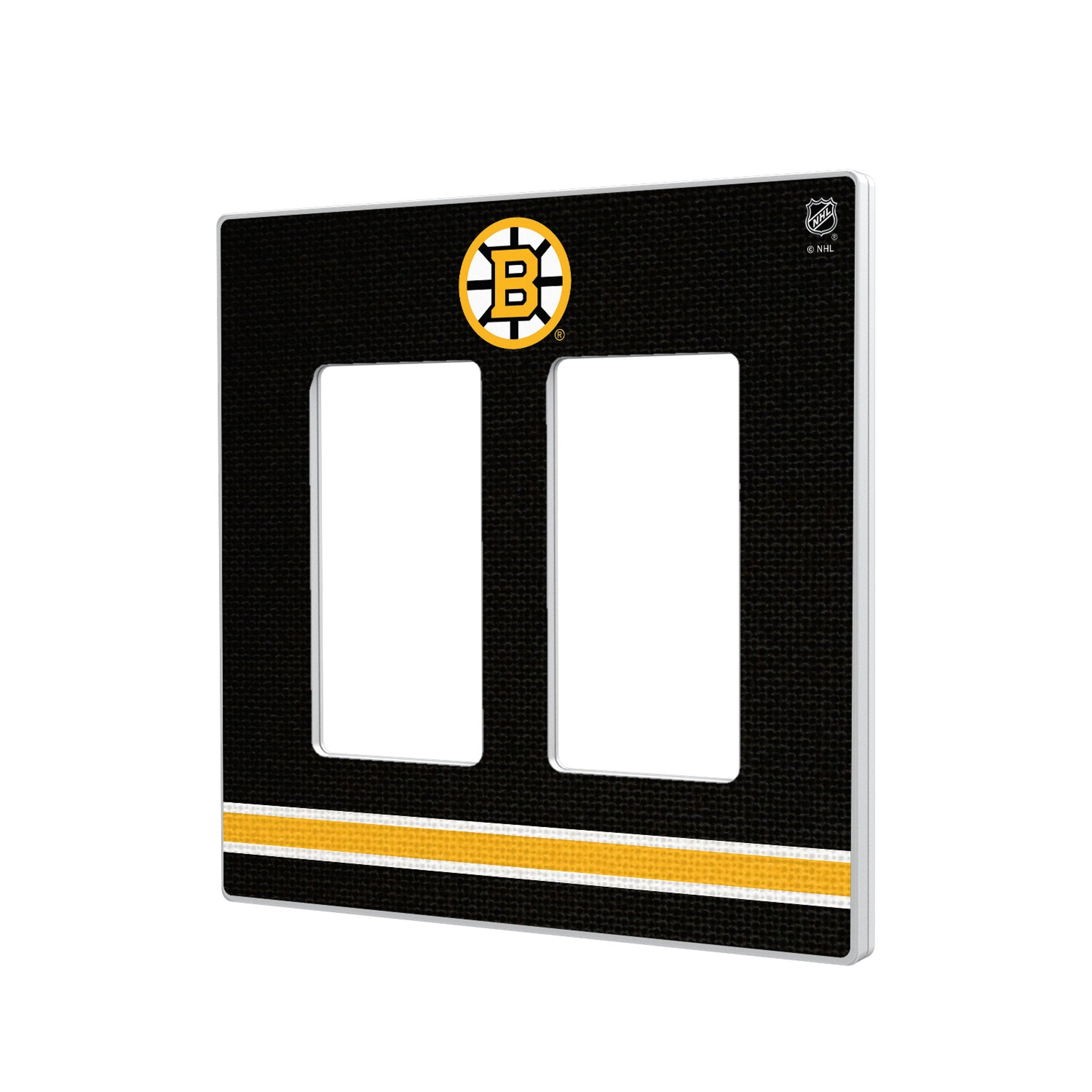 Boston Bruins Stripe Hidden-Screw Light Switch Plate 4