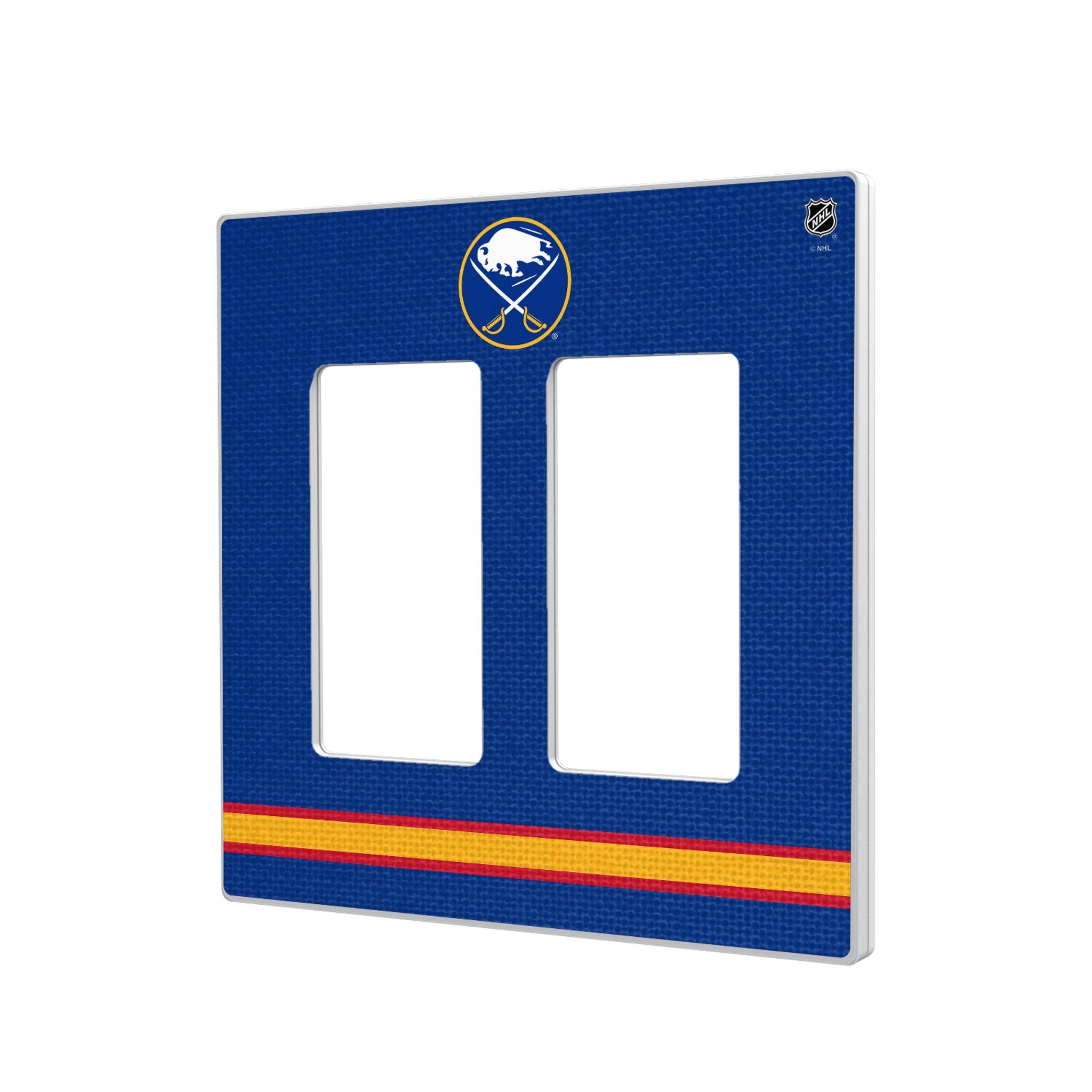 Buffalo Sabres Stripe Hidden-Screw Light Switch Plate 4