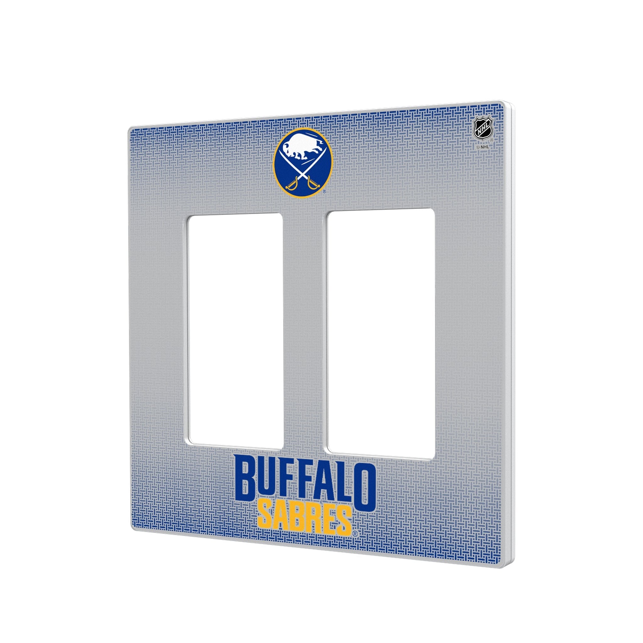 Buffalo Sabres Linen Hidden-Screw Light Switch Plate 4