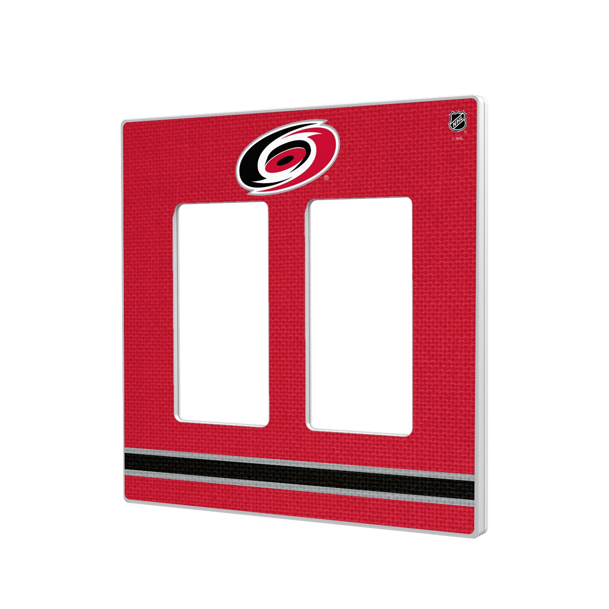 Carolina Hurricanes Stripe Hidden-Screw Light Switch Plate 4