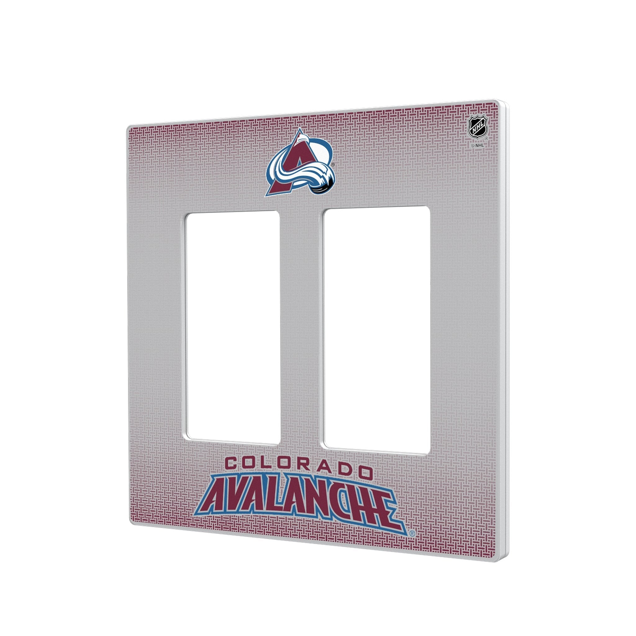 Colorado Avalanche Linen Hidden-Screw Light Switch Plate 4