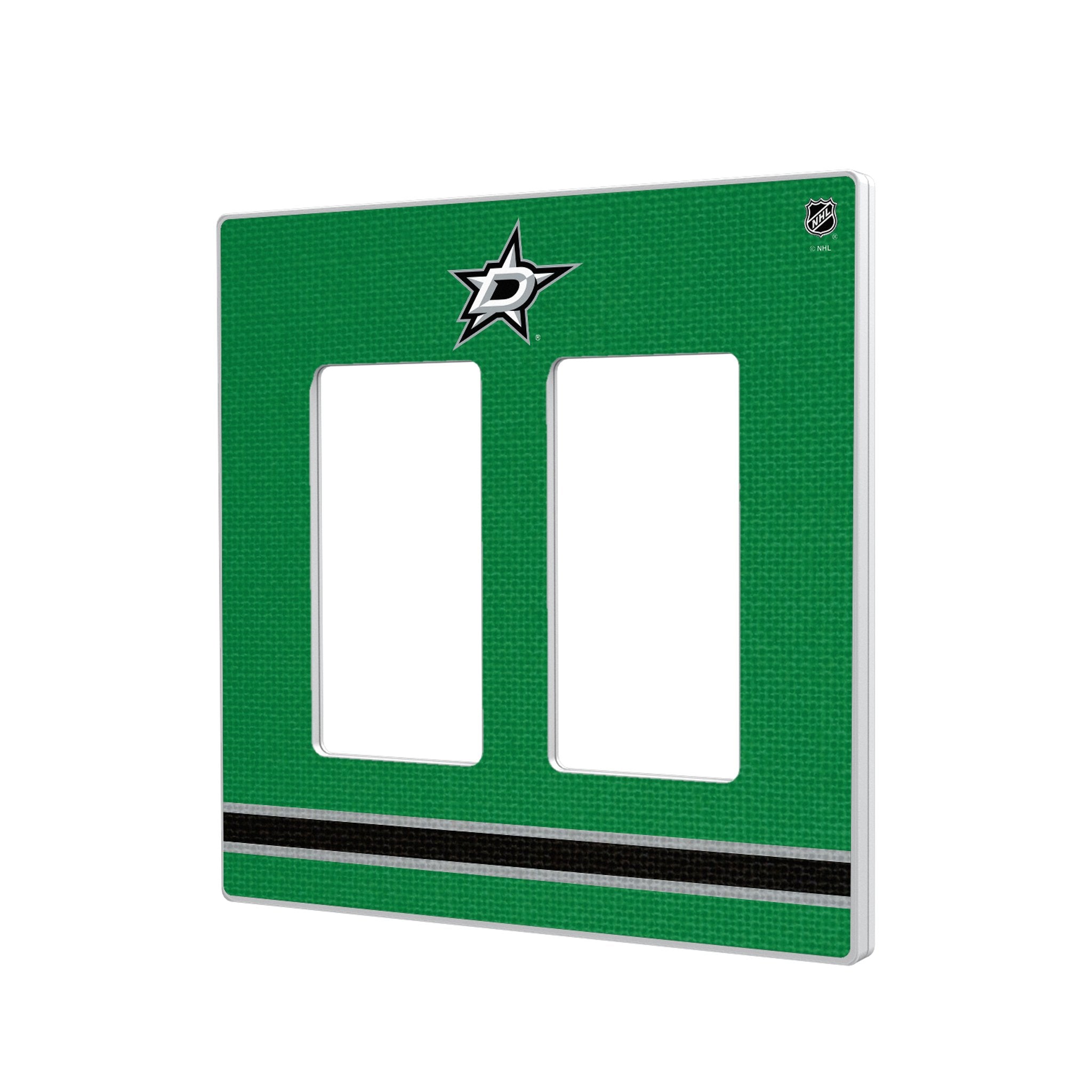 Dallas Stars Stripe Hidden-Screw Light Switch Plate 4