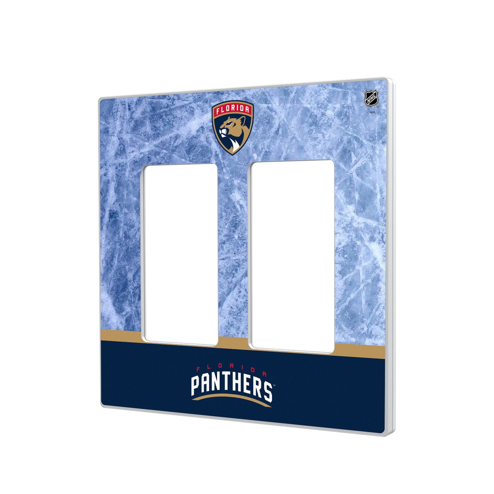 Florida Panthers Ice Wordmark Hidden-Screw Light Switch Plate 4