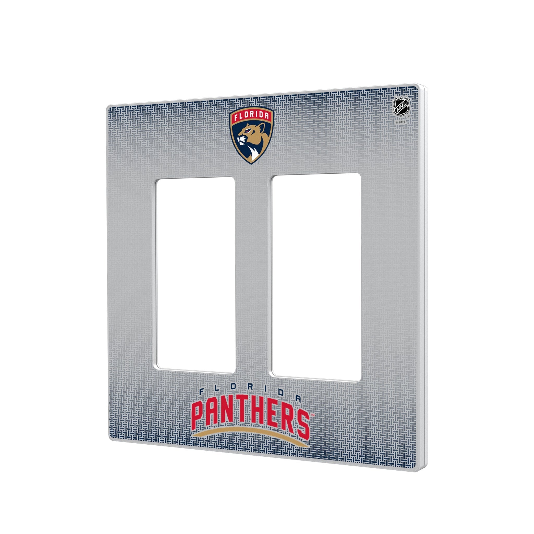 Florida Panthers Linen Hidden-Screw Light Switch Plate 4