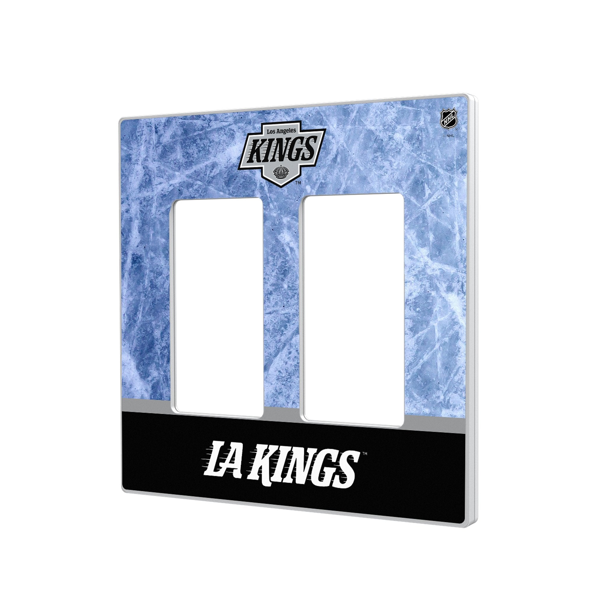 LA Kings Ice Wordmark Hidden-Screw Light Switch Plate 4