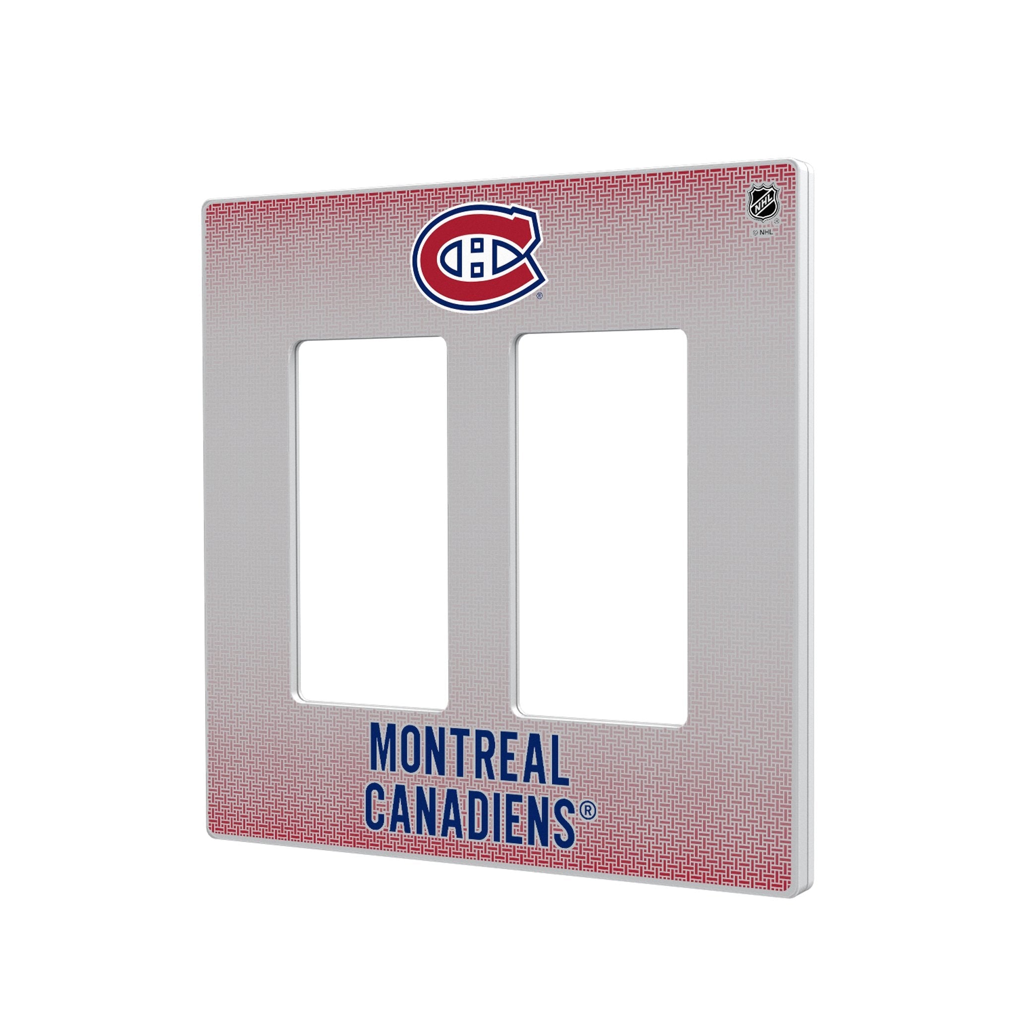 Montreal Canadiens Linen Hidden-Screw Light Switch Plate 4