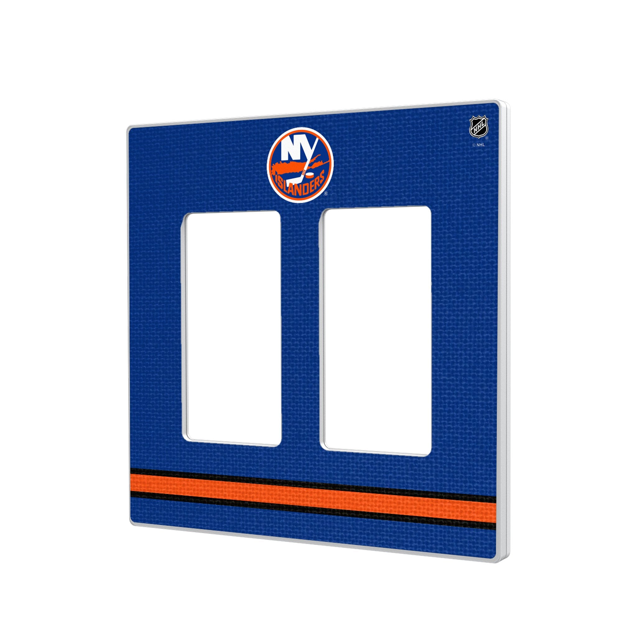 New York Islanders Stripe Hidden-Screw Light Switch Plate 4