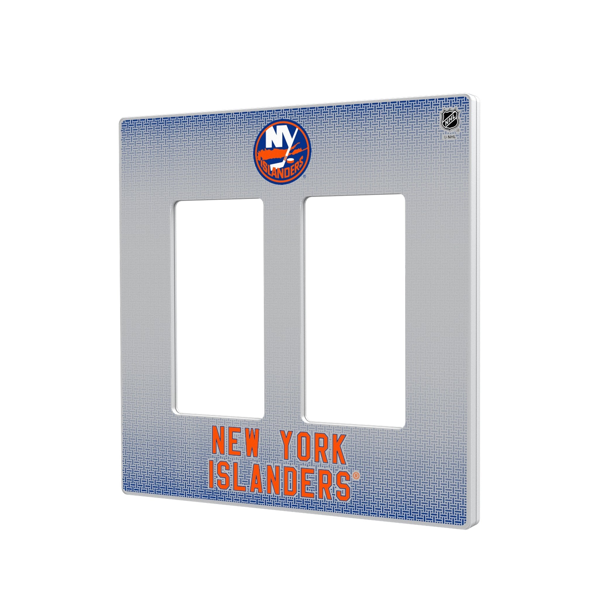 New York Islanders Linen Hidden-Screw Light Switch Plate 4