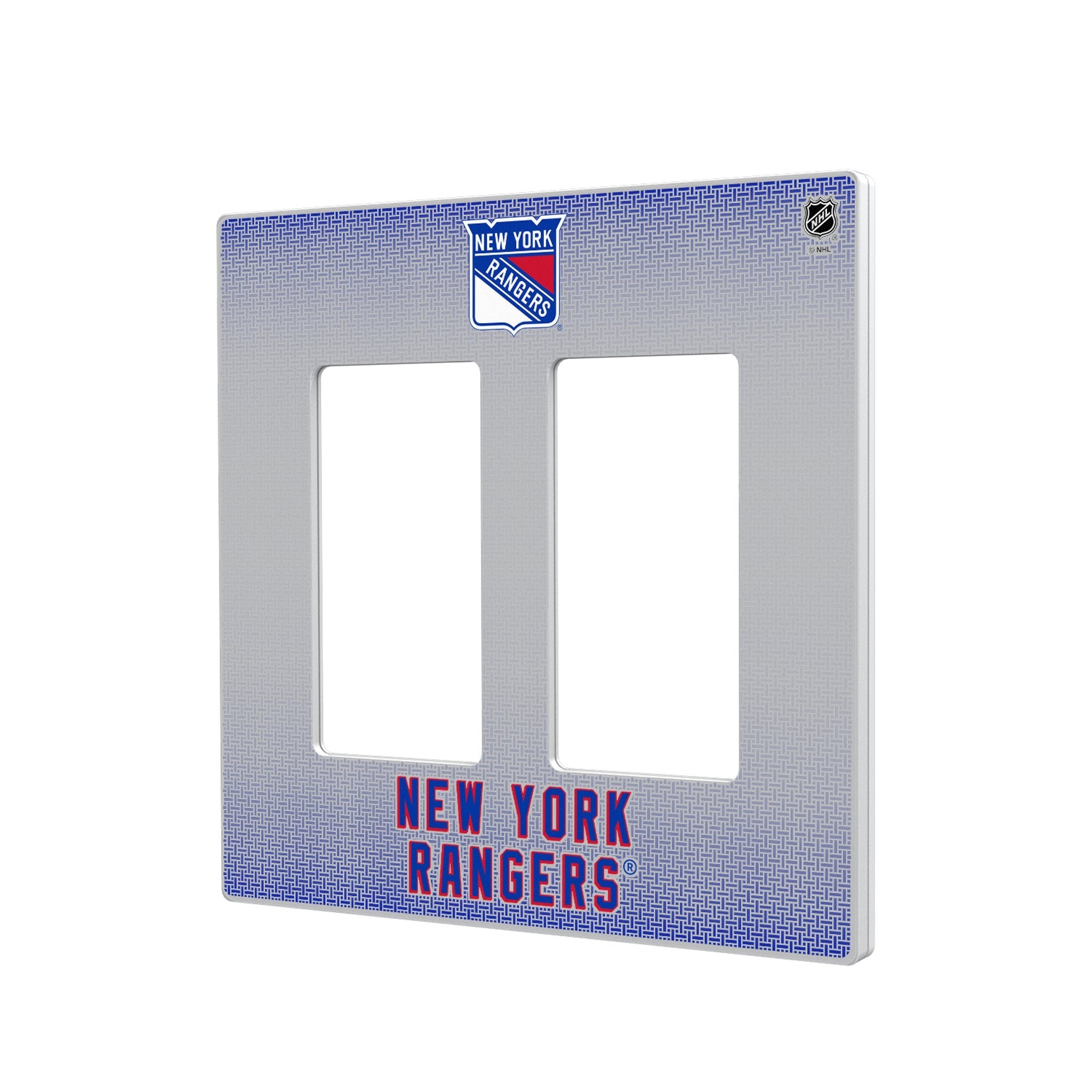 New York Rangers Linen Hidden-Screw Light Switch Plate 4