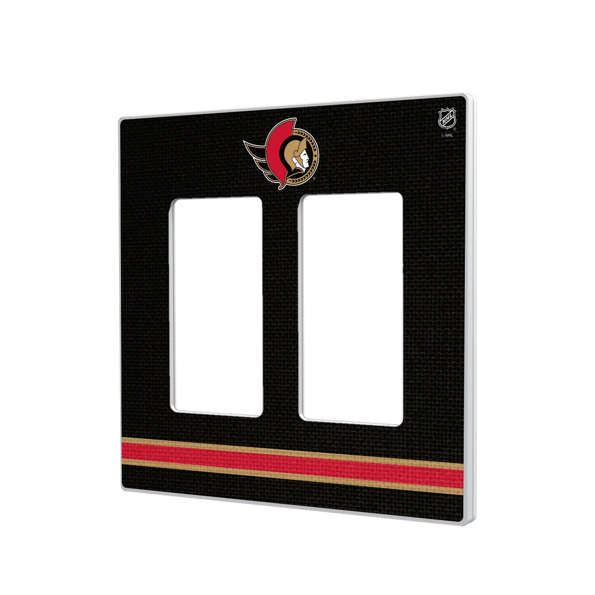 Ottawa Senators Stripe Hidden-Screw Light Switch Plate 4