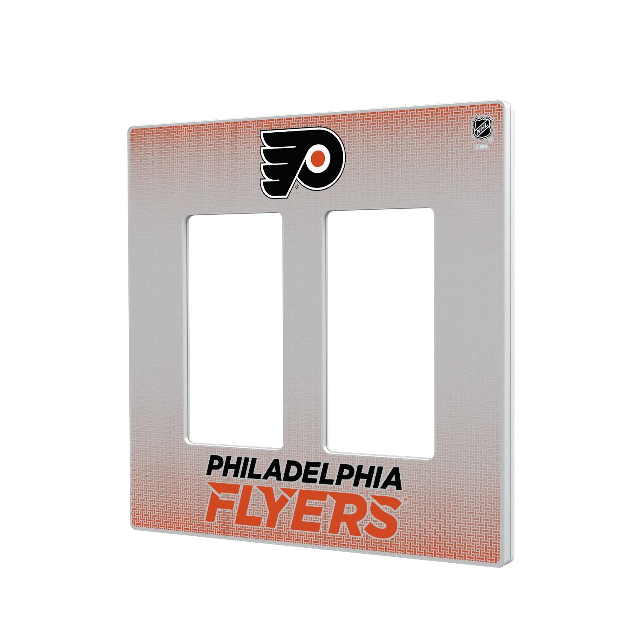 Philadelphia Flyers Linen Hidden-Screw Light Switch Plate 4