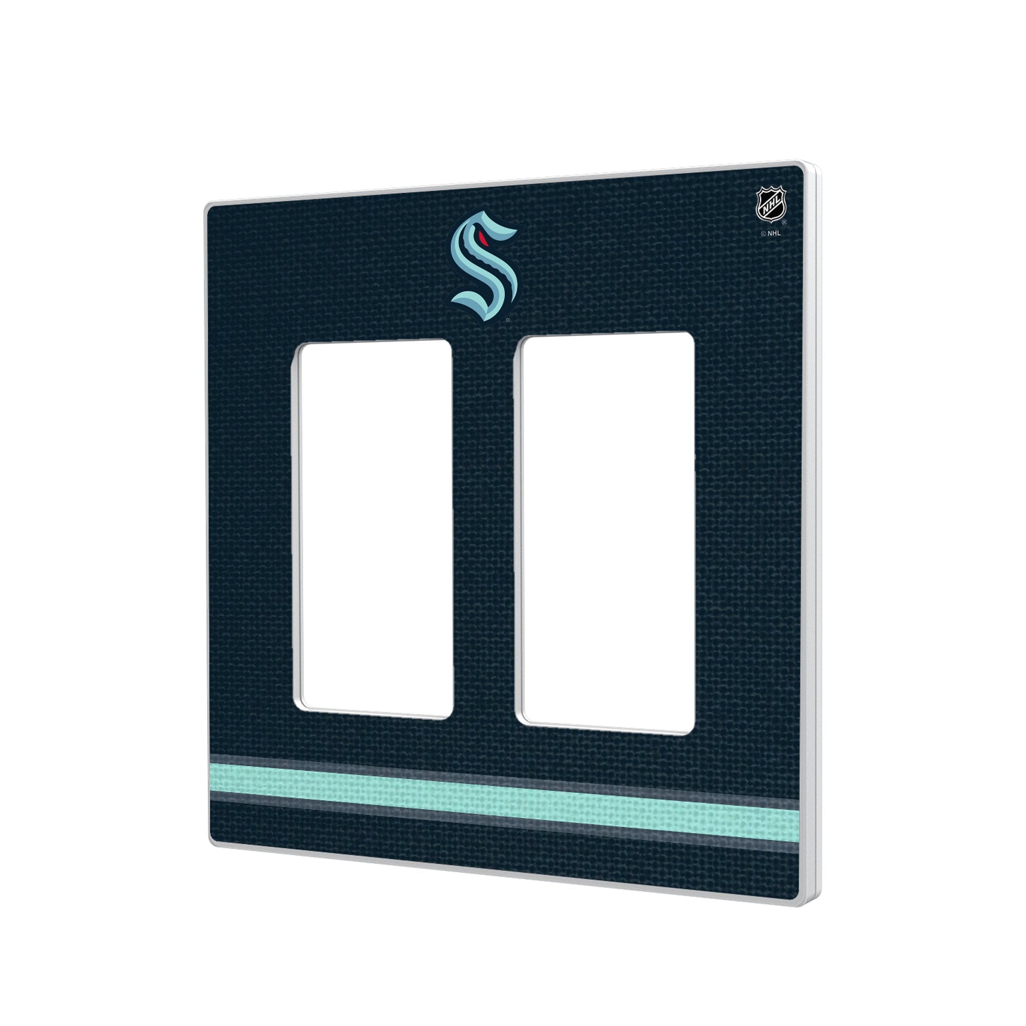 Seattle Kraken Stripe Hidden-Screw Light Switch Plate 4