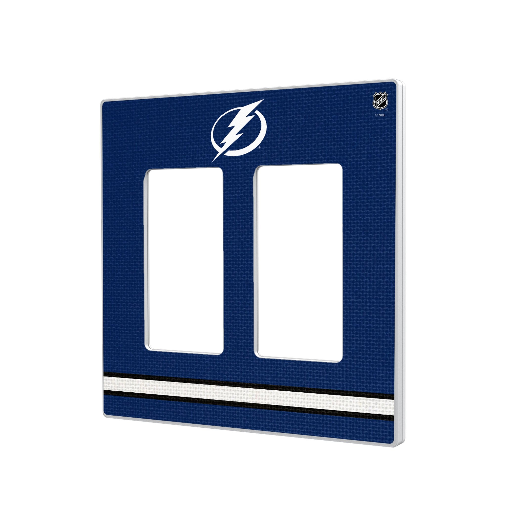 Tampa Bay Lightning Stripe Hidden-Screw Light Switch Plate 4