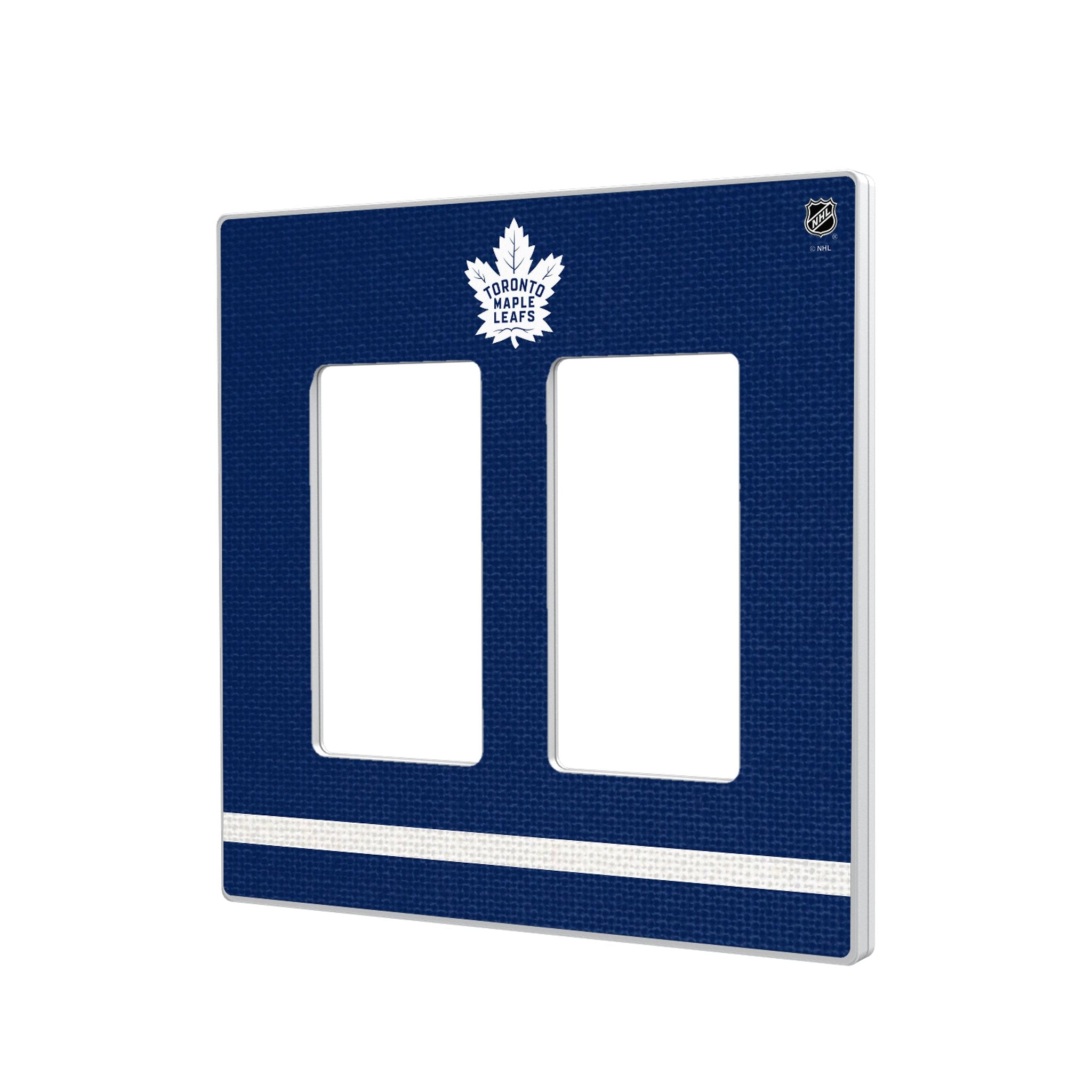 Toronto Maple Leafs Stripe Hidden-Screw Light Switch Plate 4