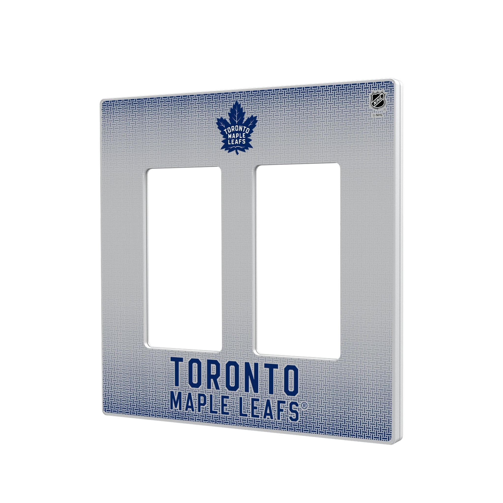 Toronto Maple Leafs Linen Hidden-Screw Light Switch Plate 4