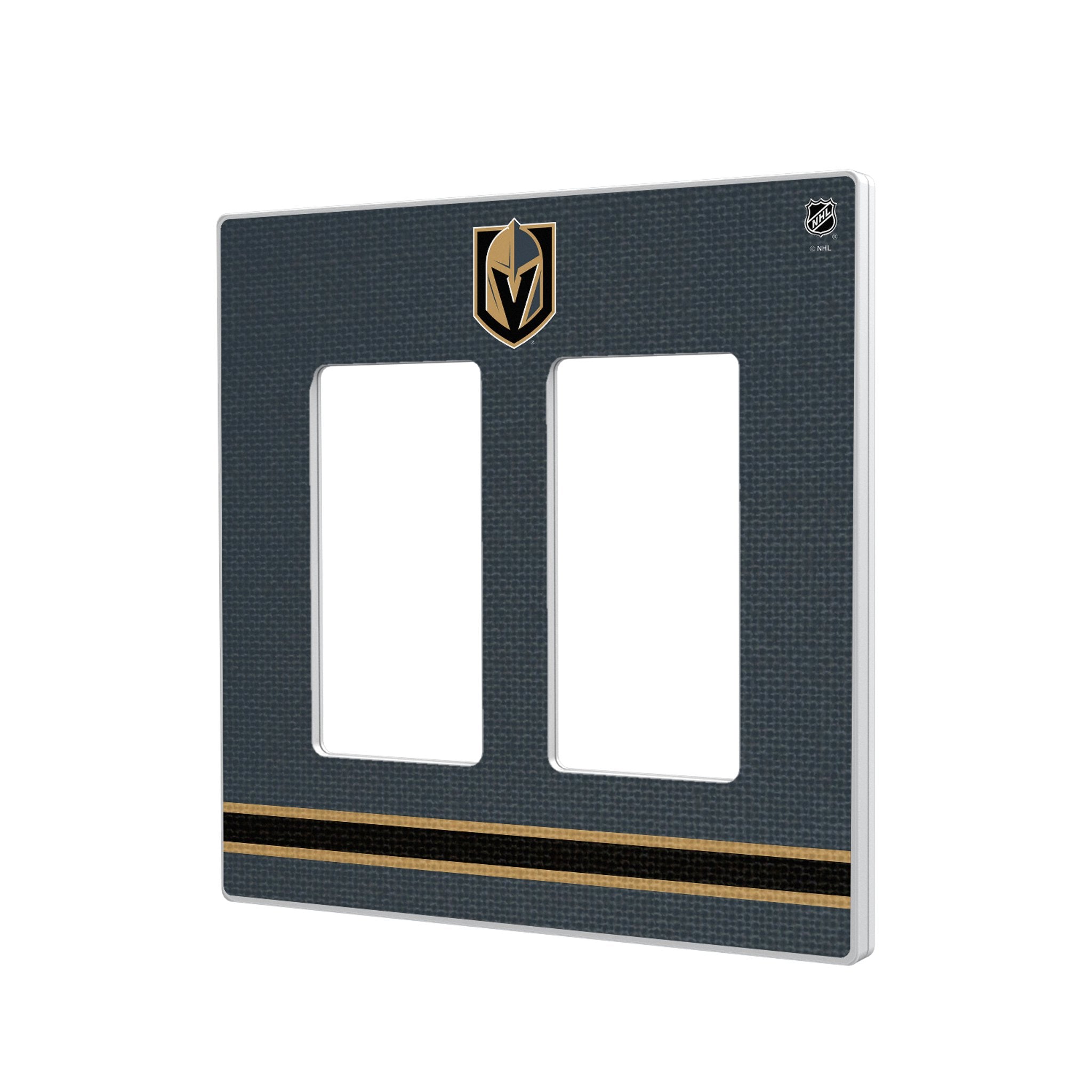 Vegas Golden Knights Stripe Hidden-Screw Light Switch Plate 4