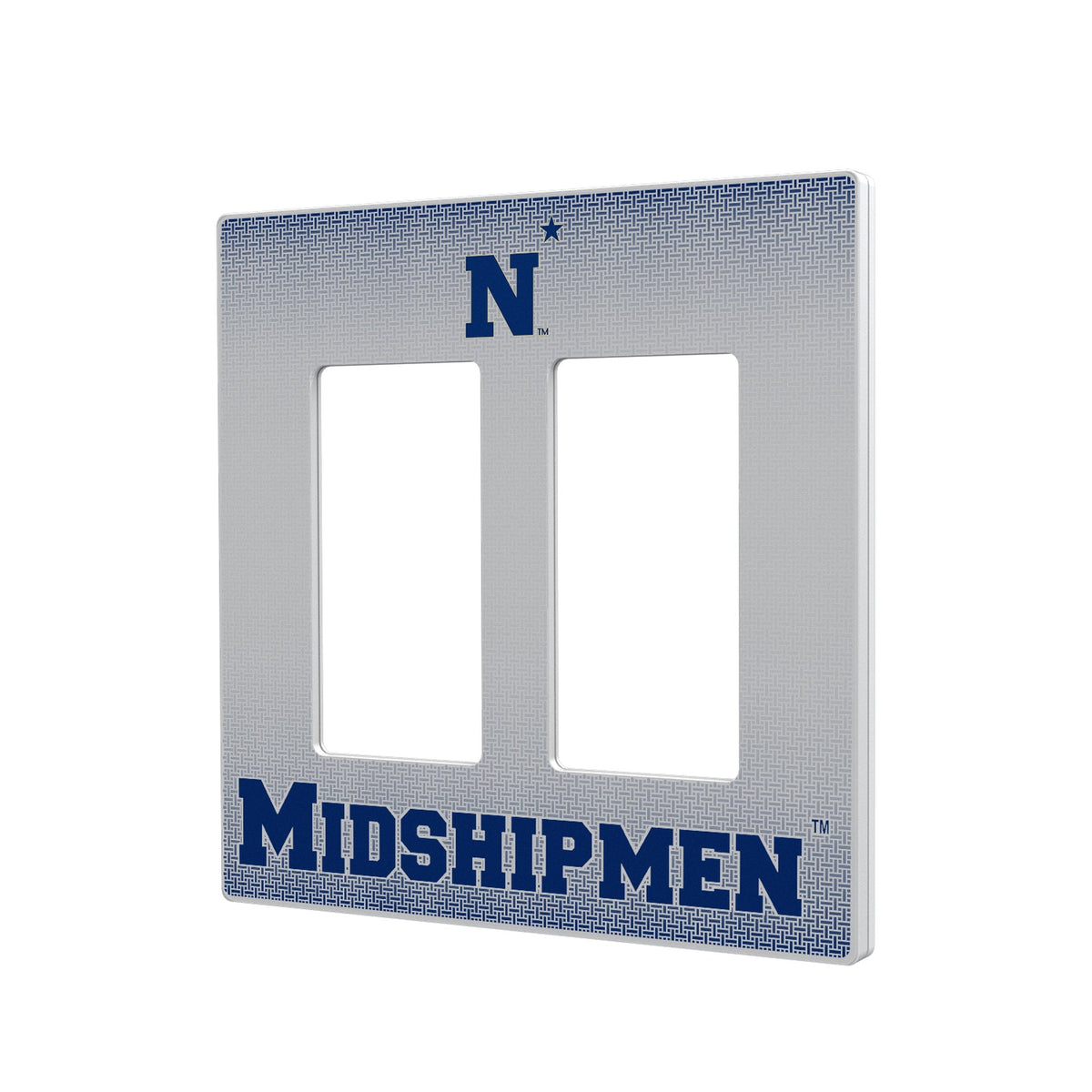United State Naval Academy Midshipmen Linen Hidden-Screw Light Switch Plate 4