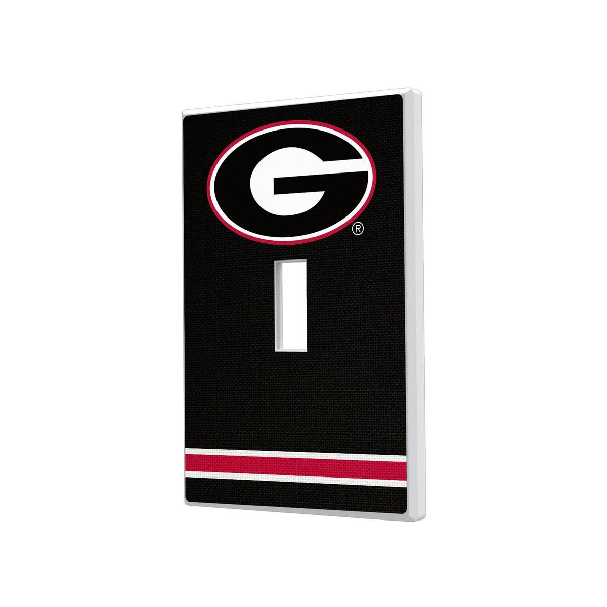 University of Georgia Bulldogs Stripe Hidden-Screw Light Switch Plate 1