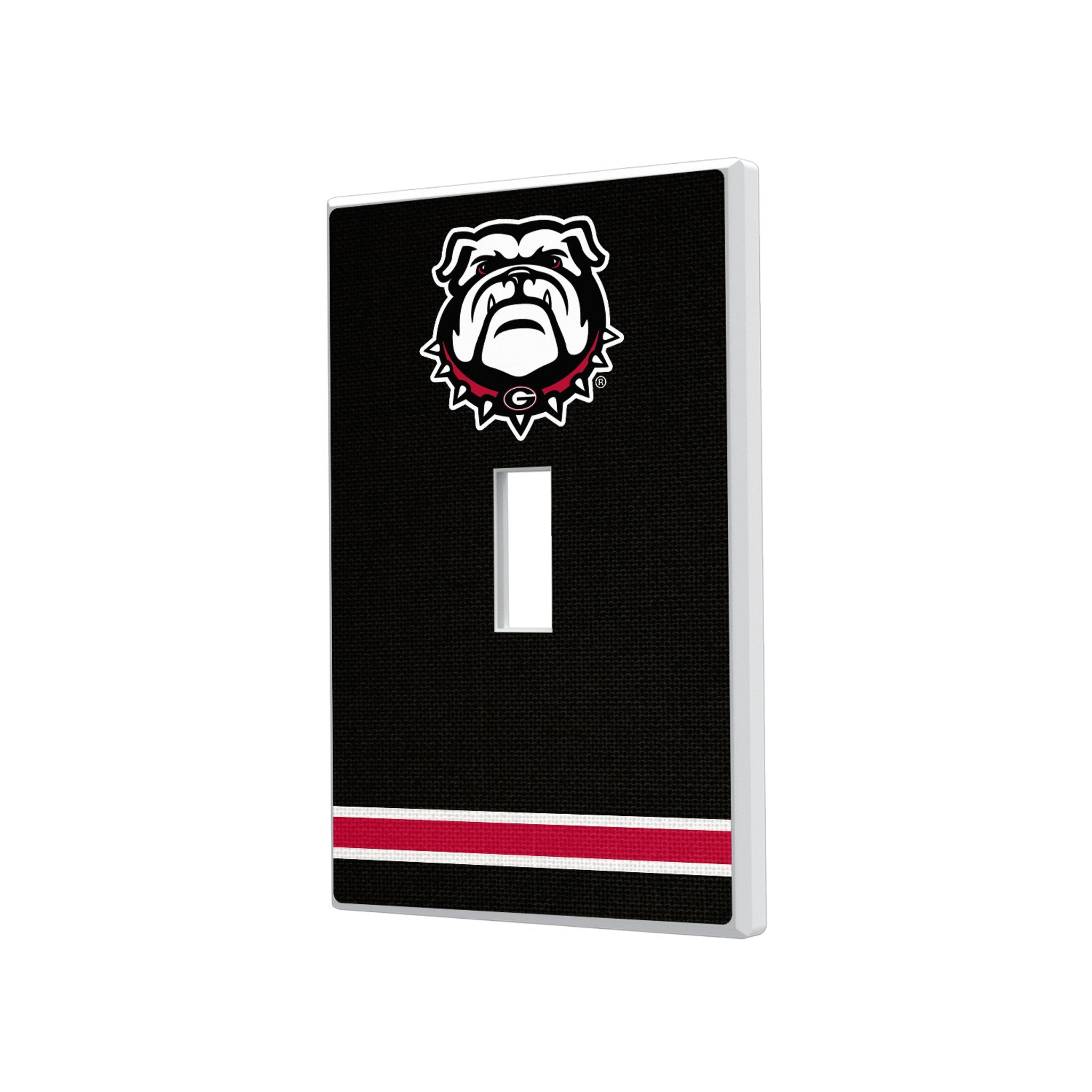 University of Georgia Bulldogs Uga Stripe Hidden-Screw Light Switch Plate 1