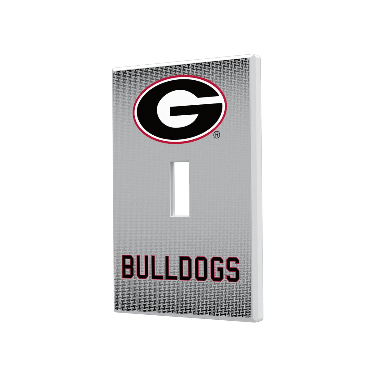 University of Georgia Bulldogs Linen Hidden-Screw Light Switch Plate 1