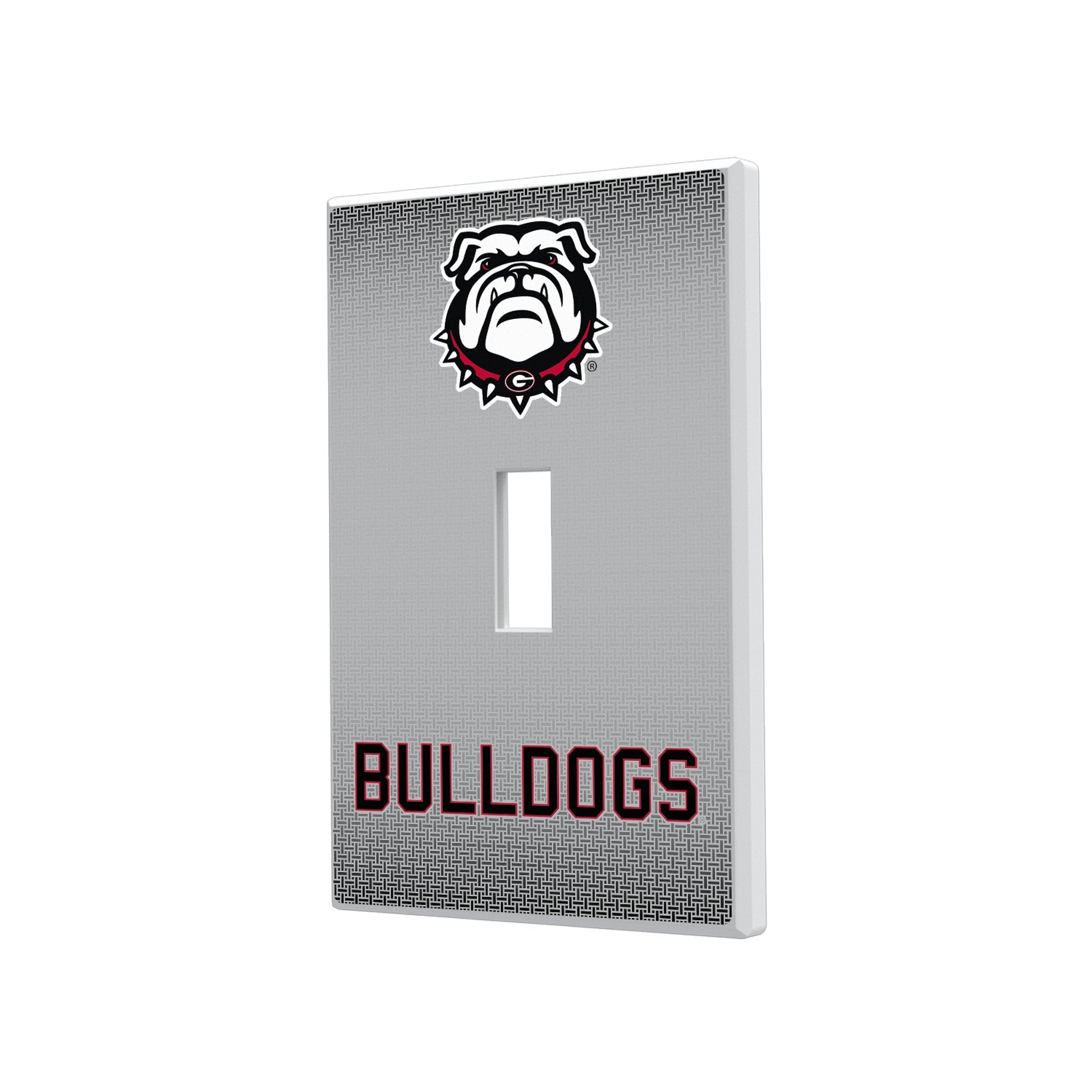 University of Georgia Bulldogs Uga Linen Hidden-Screw Light Switch Plate