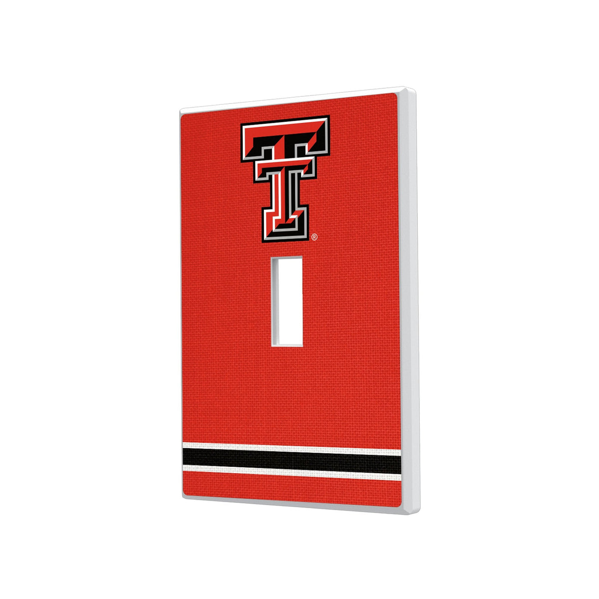Texas Tech Red Raiders Stripe Hidden-Screw Light Switch Plate 1