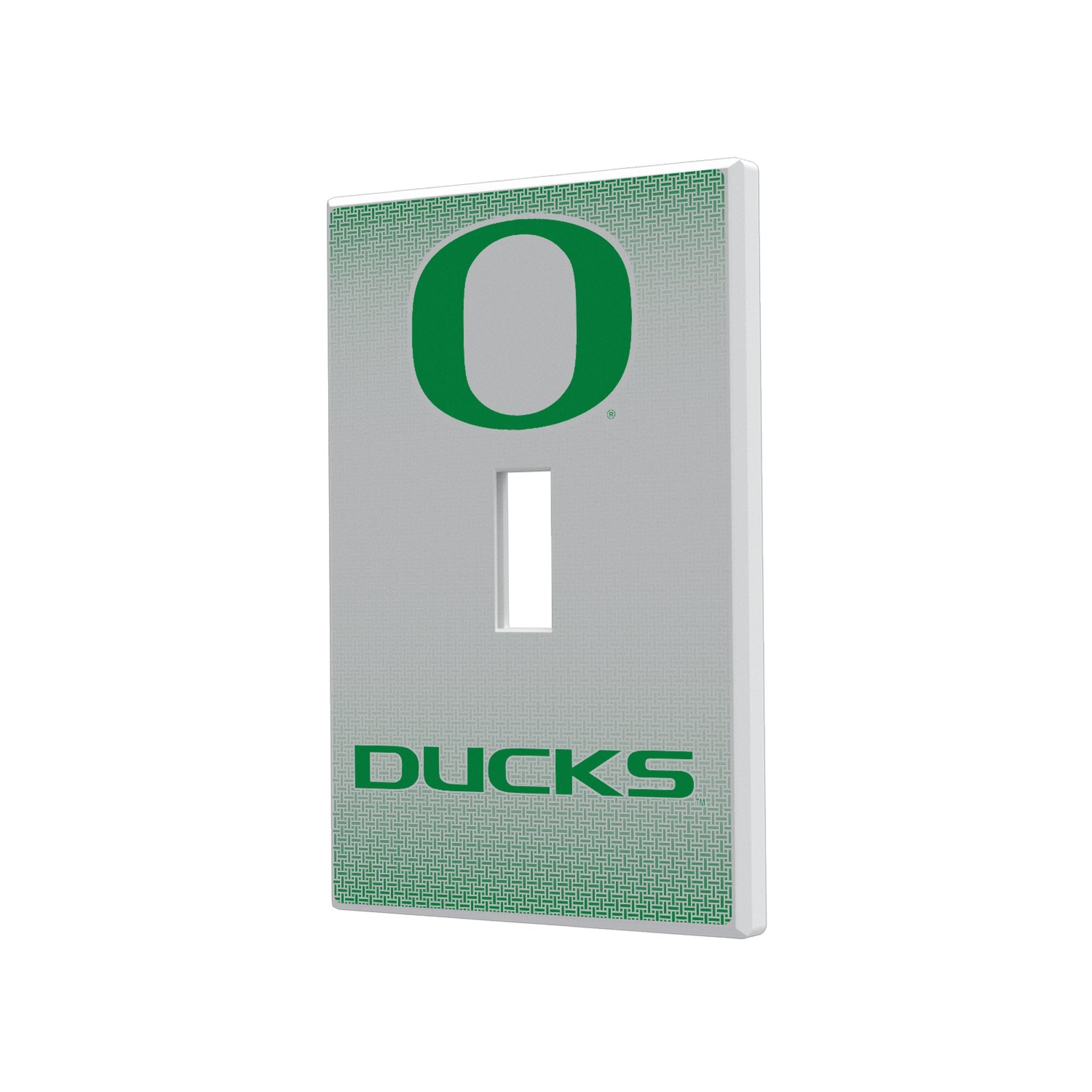 University of Oregon Ducks Linen Hidden-Screw Light Switch Plate