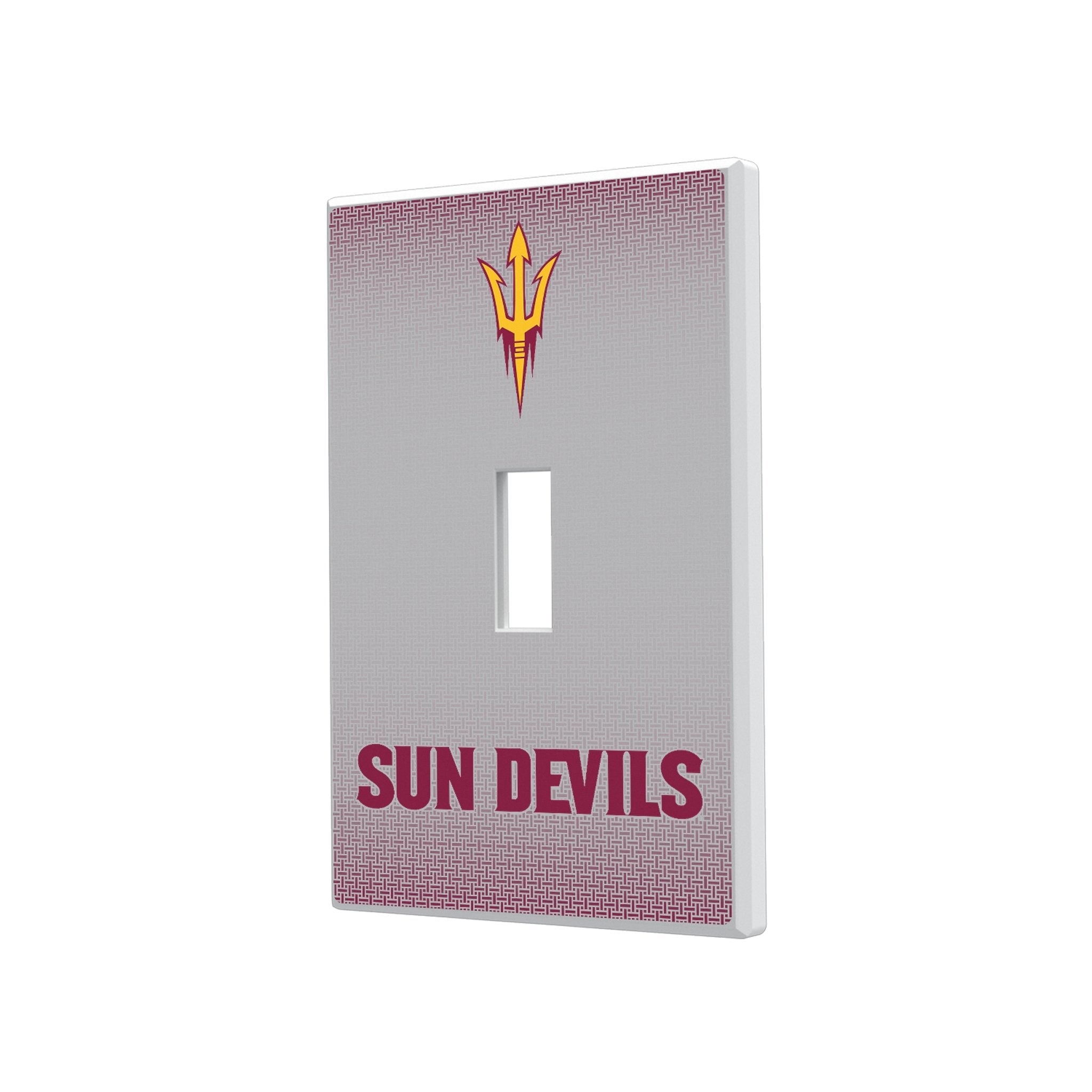 Arizona State University Sun Devils Linen Hidden-Screw Light Switch Plate