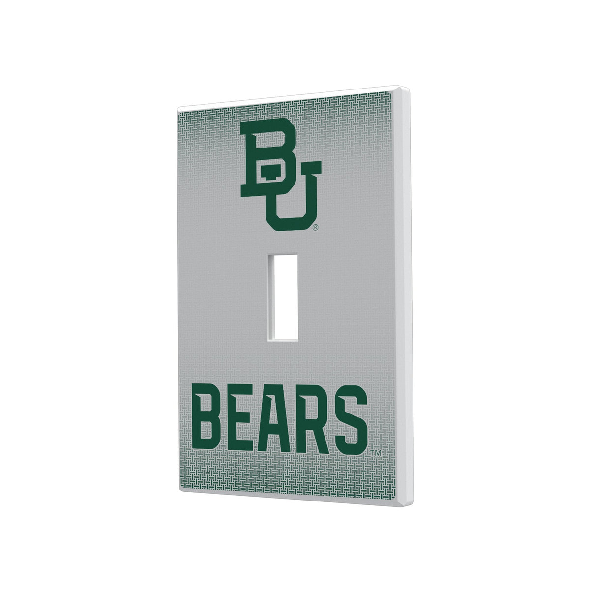 Baylor University Bears Linen Hidden-Screw Light Switch Plate