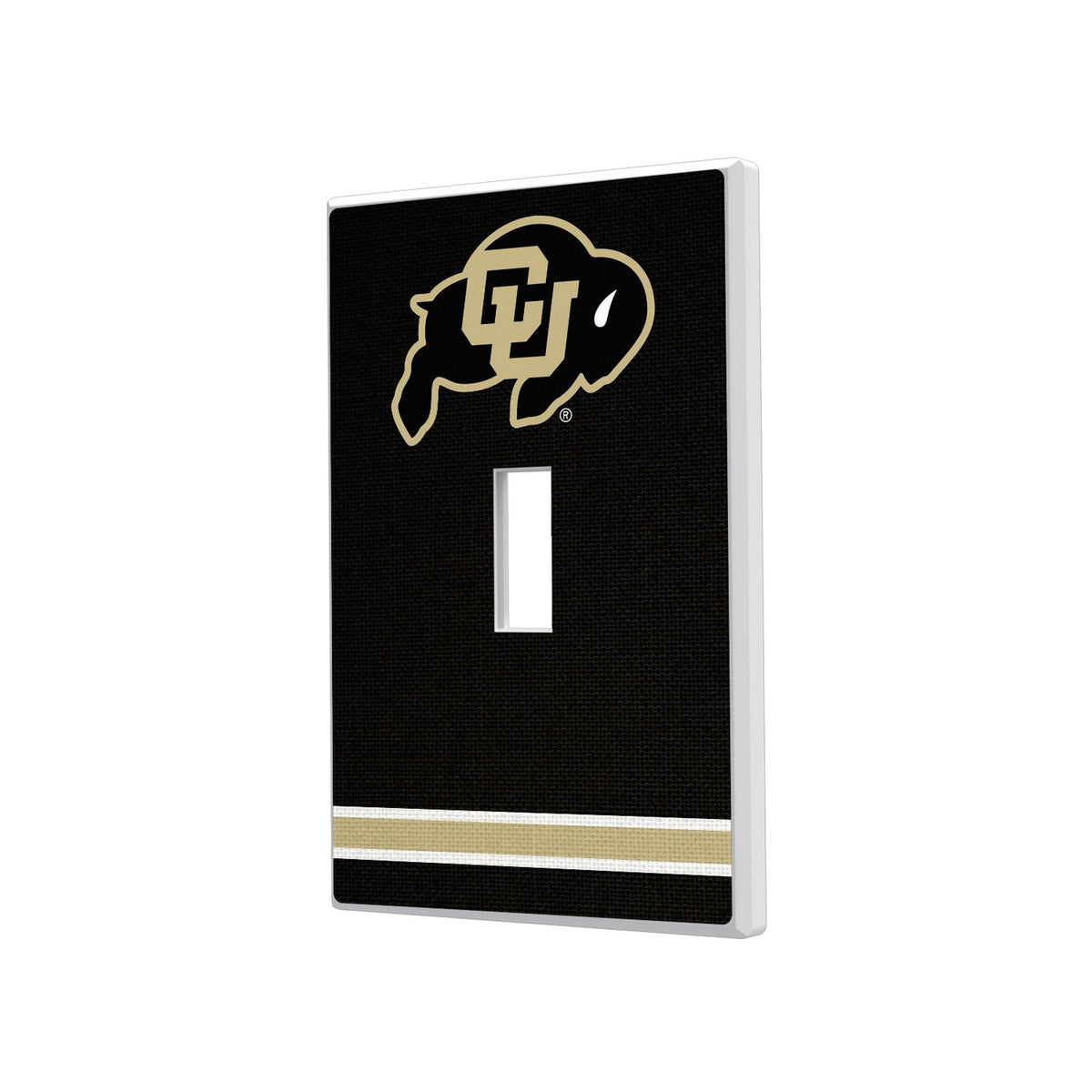 University of Colorado Buffaloes Stripe Hidden-Screw Light Switch Plate 1