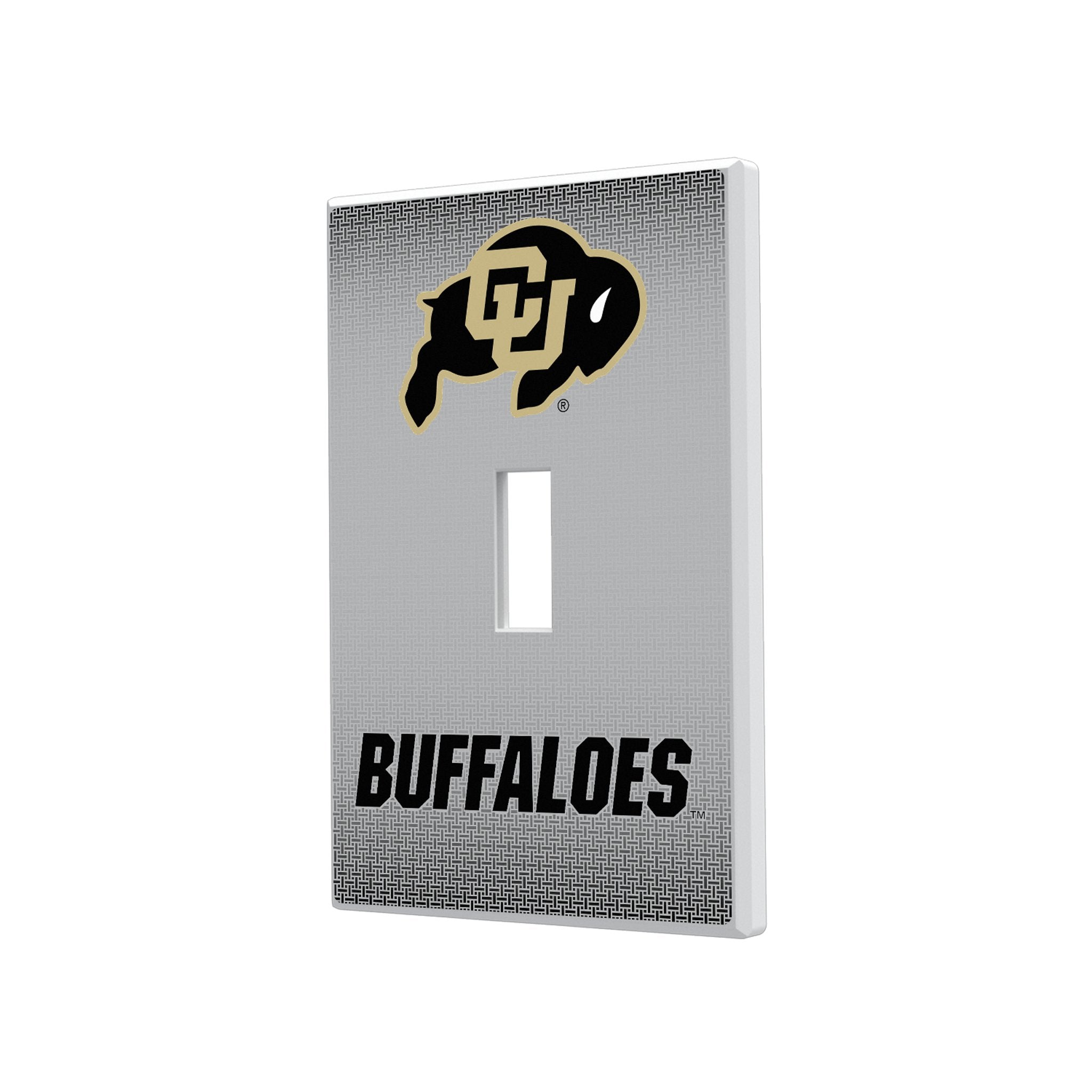 University of Colorado Buffaloes Linen Hidden-Screw Light Switch Plate