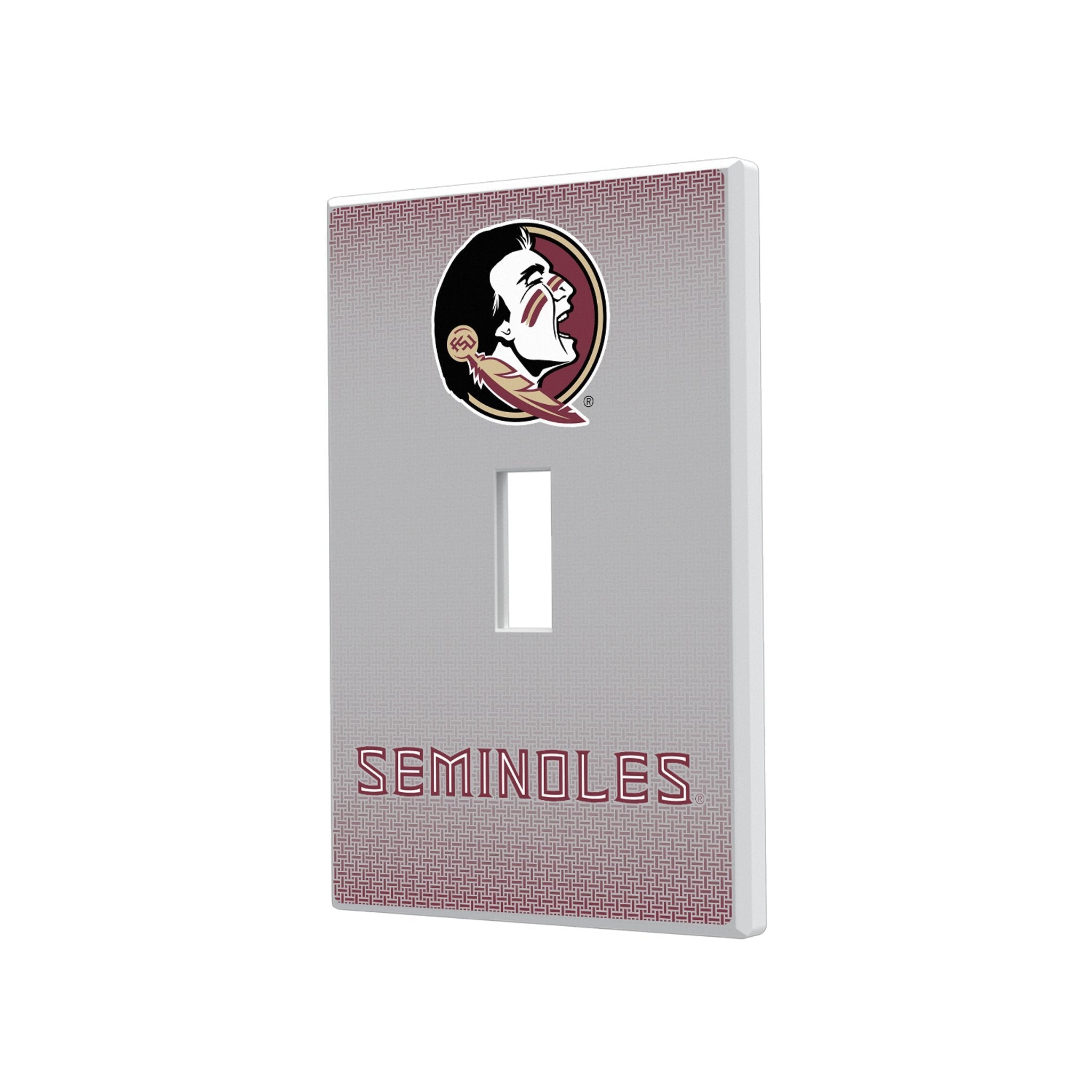 Florida State University Seminoles Linen Hidden-Screw Light Switch Plate