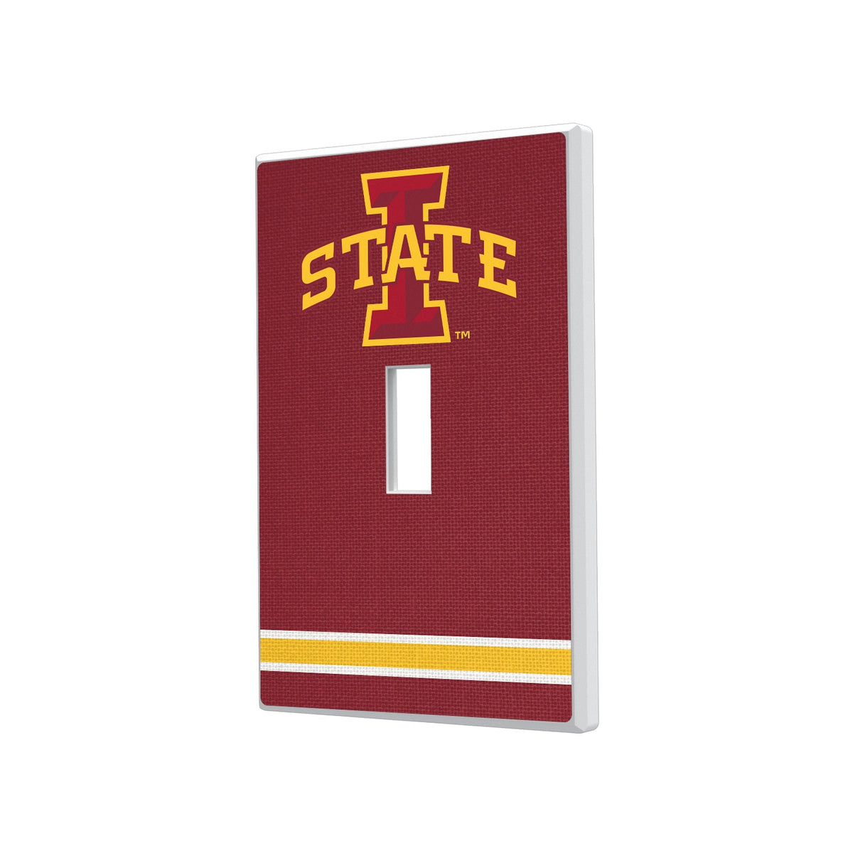 Iowa State University Cyclones Stripe Hidden-Screw Light Switch Plate 1