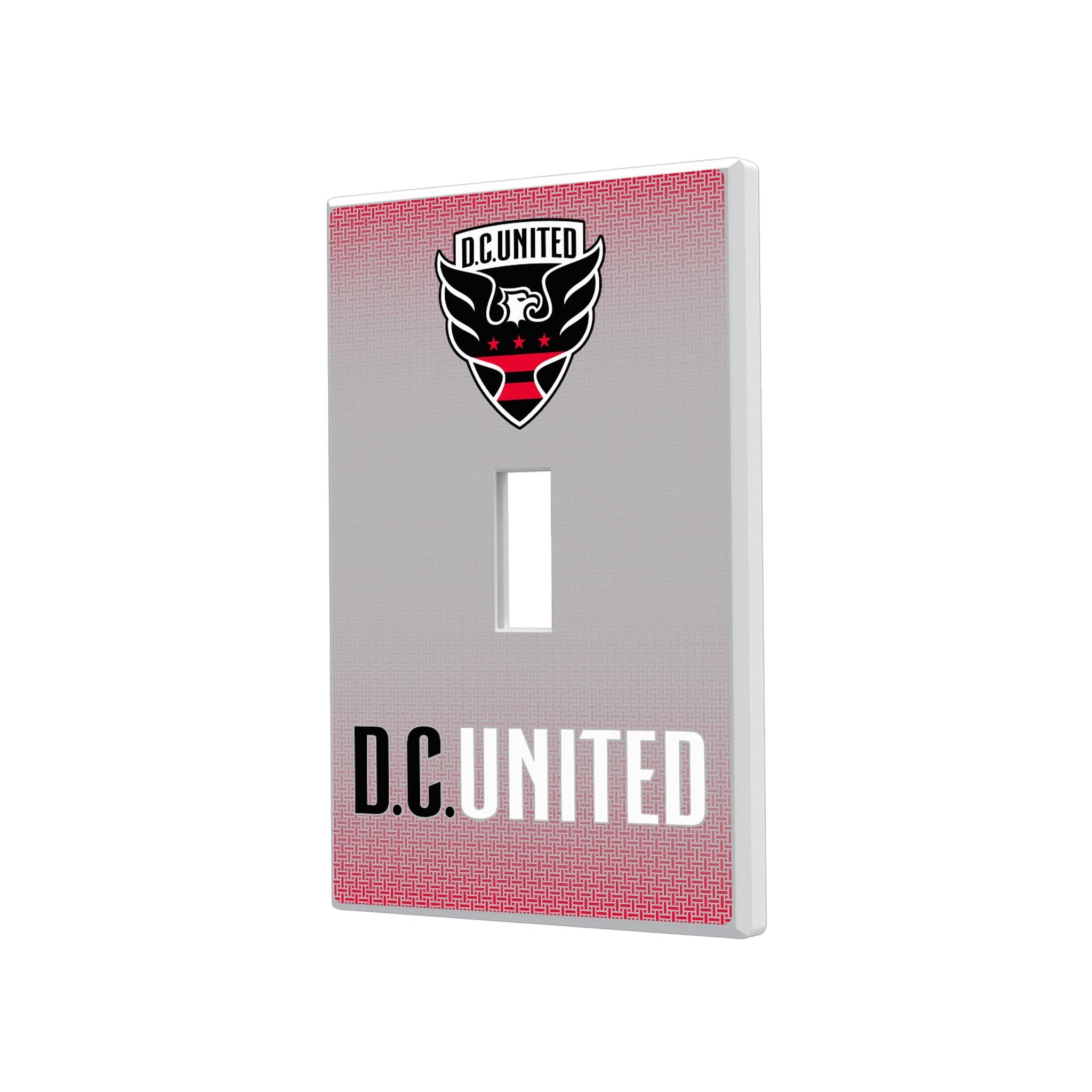 DC United Linen Hidden-Screw Light Switch Plate 1