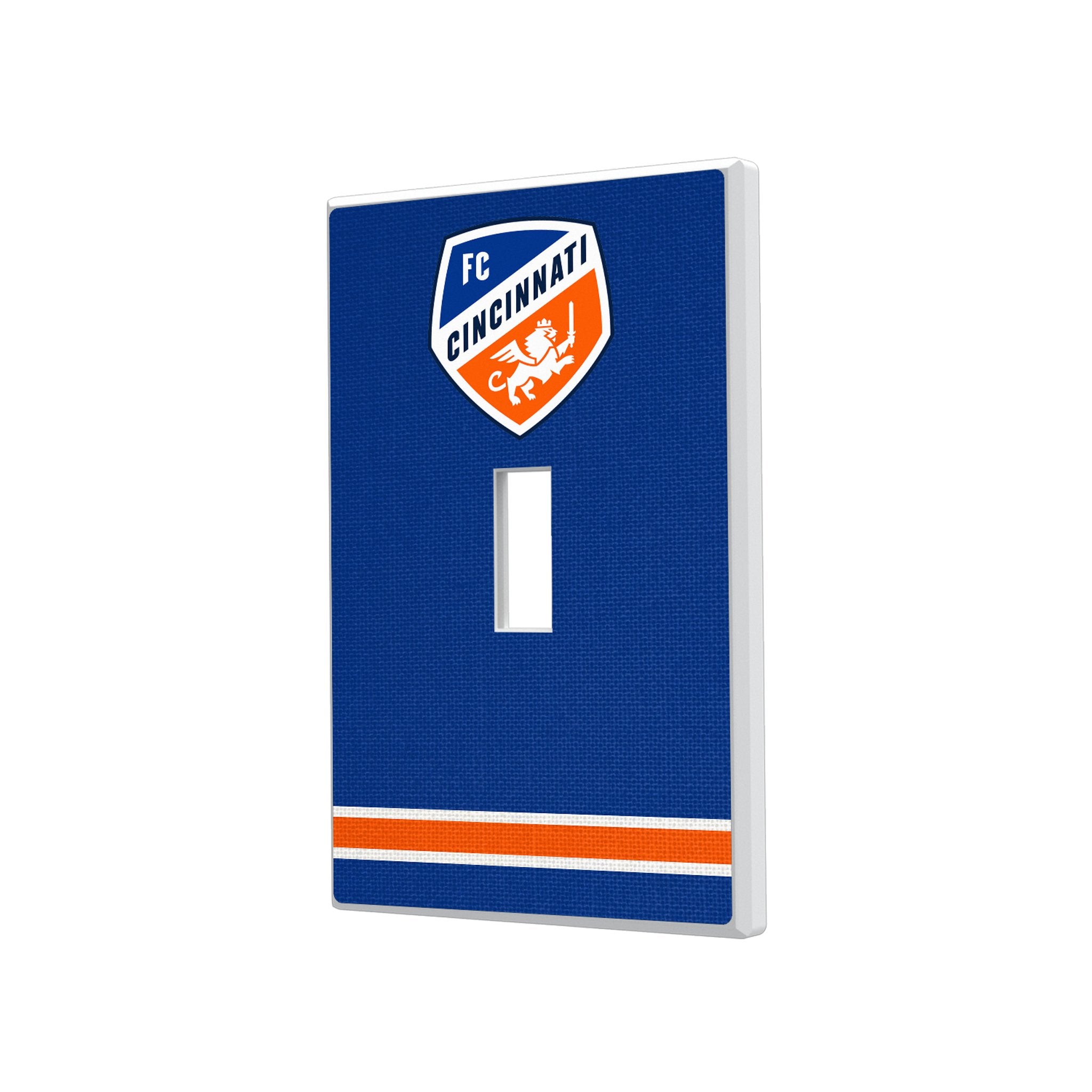 FC Cincinnati Stripe Hidden-Screw Light Switch Plate