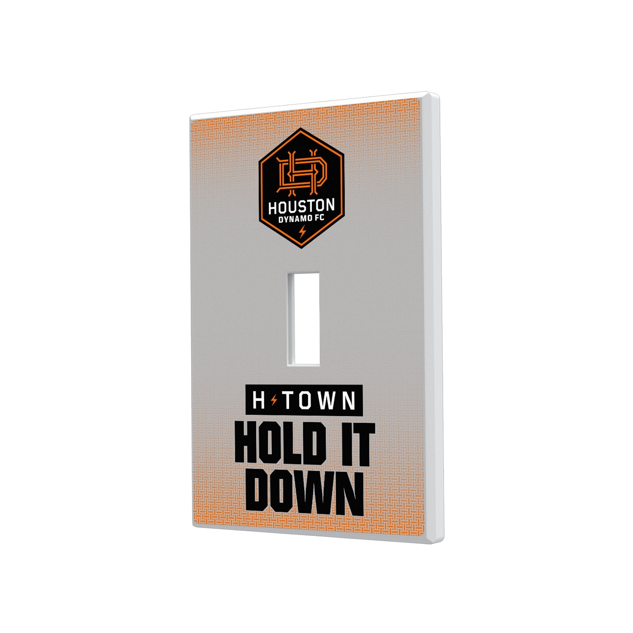 Houston Dynamo Linen Hidden-Screw Light Switch Plate