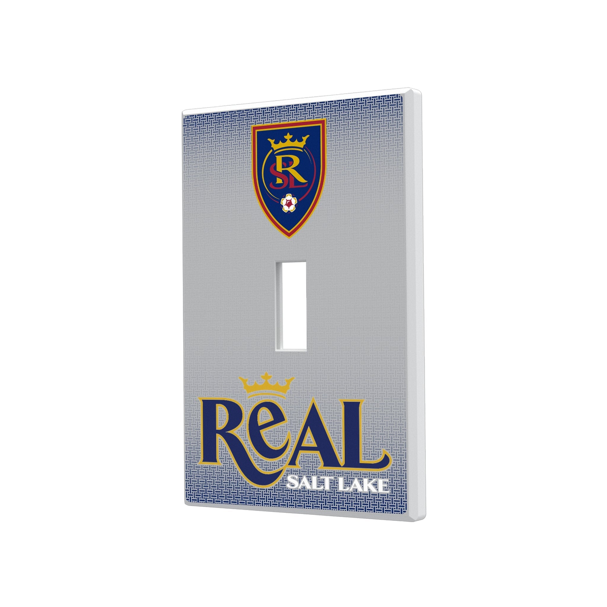 Real Salt Lake Linen Hidden-Screw Light Switch Plate