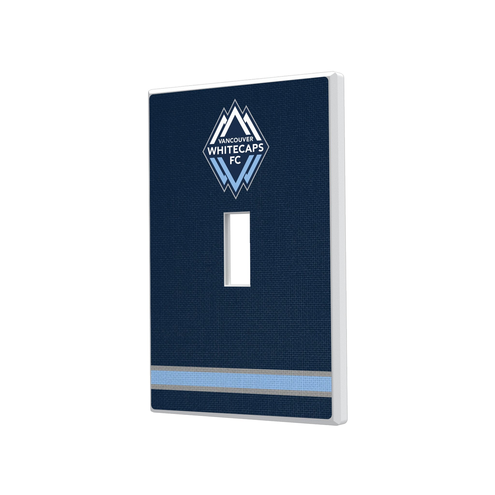 Vancouver Whitecaps Stripe Hidden-Screw Light Switch Plate