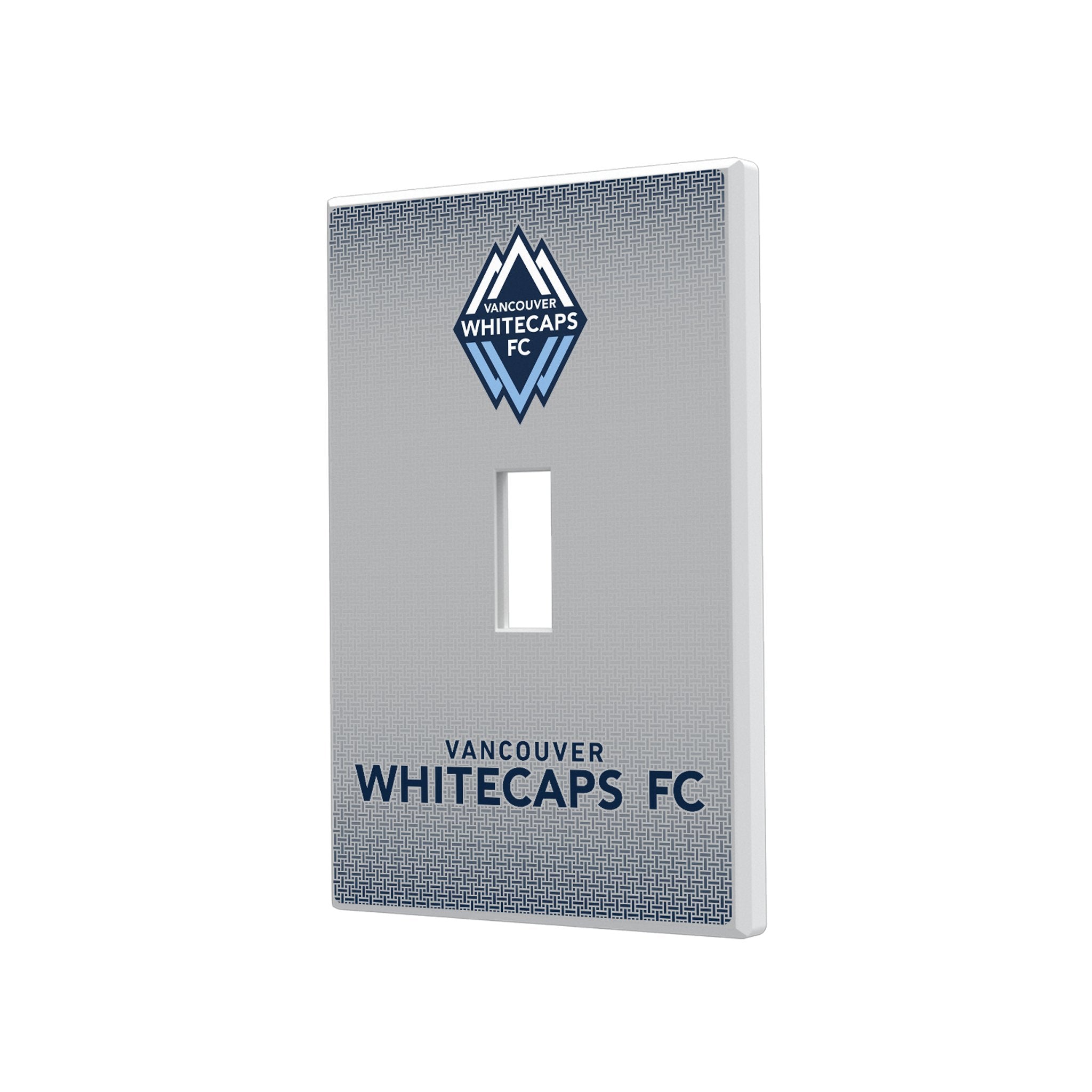Vancouver Whitecaps Linen Hidden-Screw Light Switch Plate
