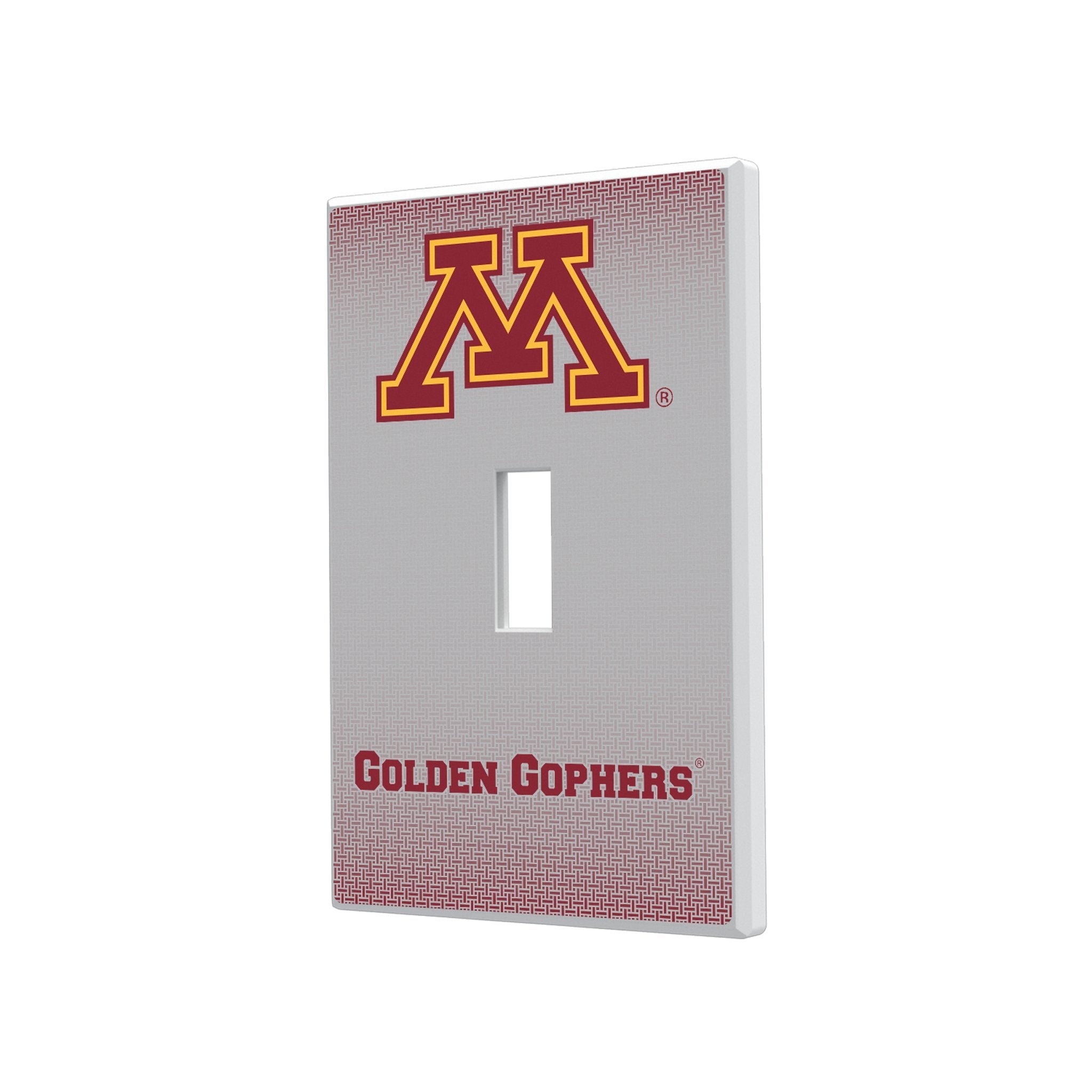 University of Minnesota Golden Gophers Linen Hidden-Screw Light Switch Plate