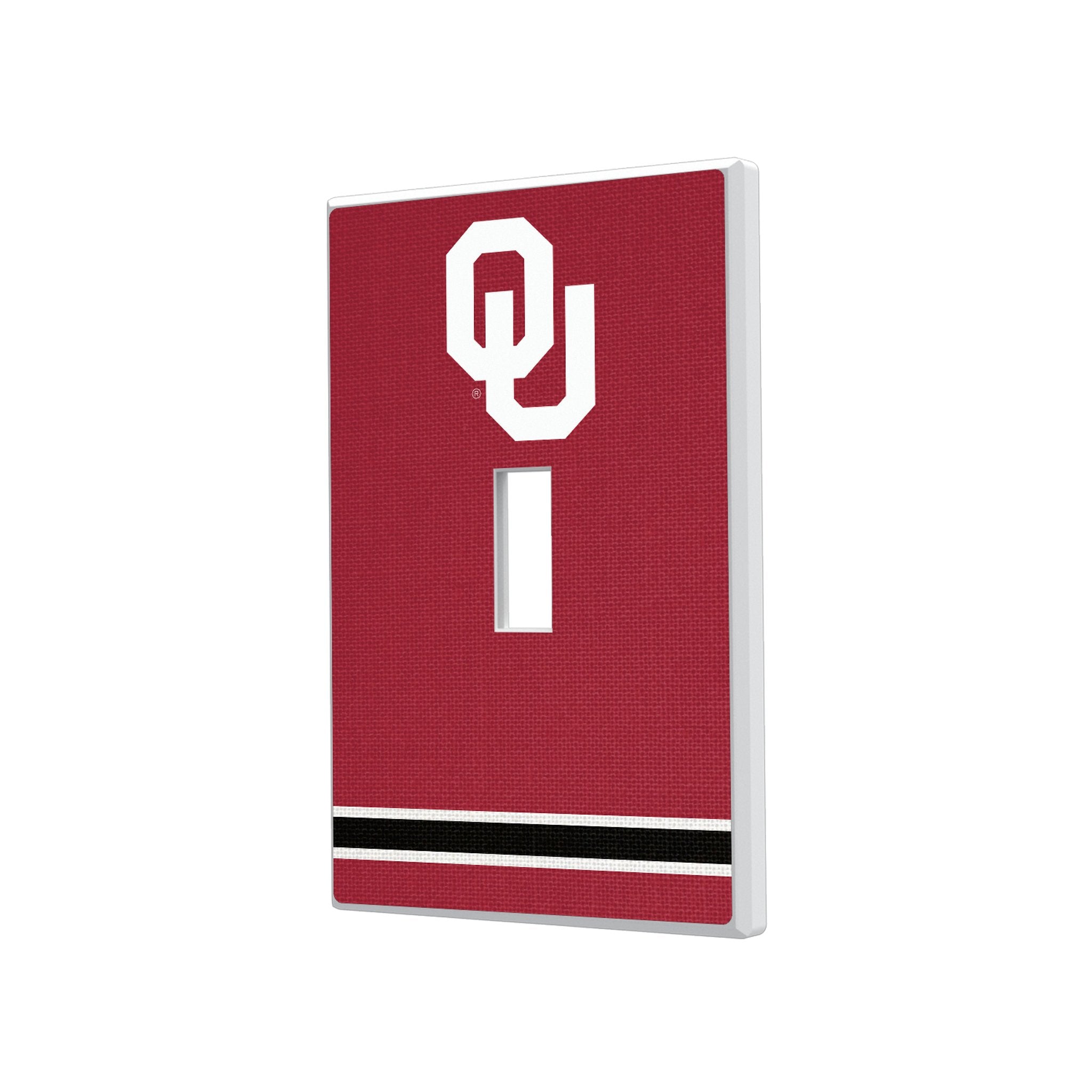 University of Oklahoma Sooners Stripe Hidden-Screw Light Switch Plate 1